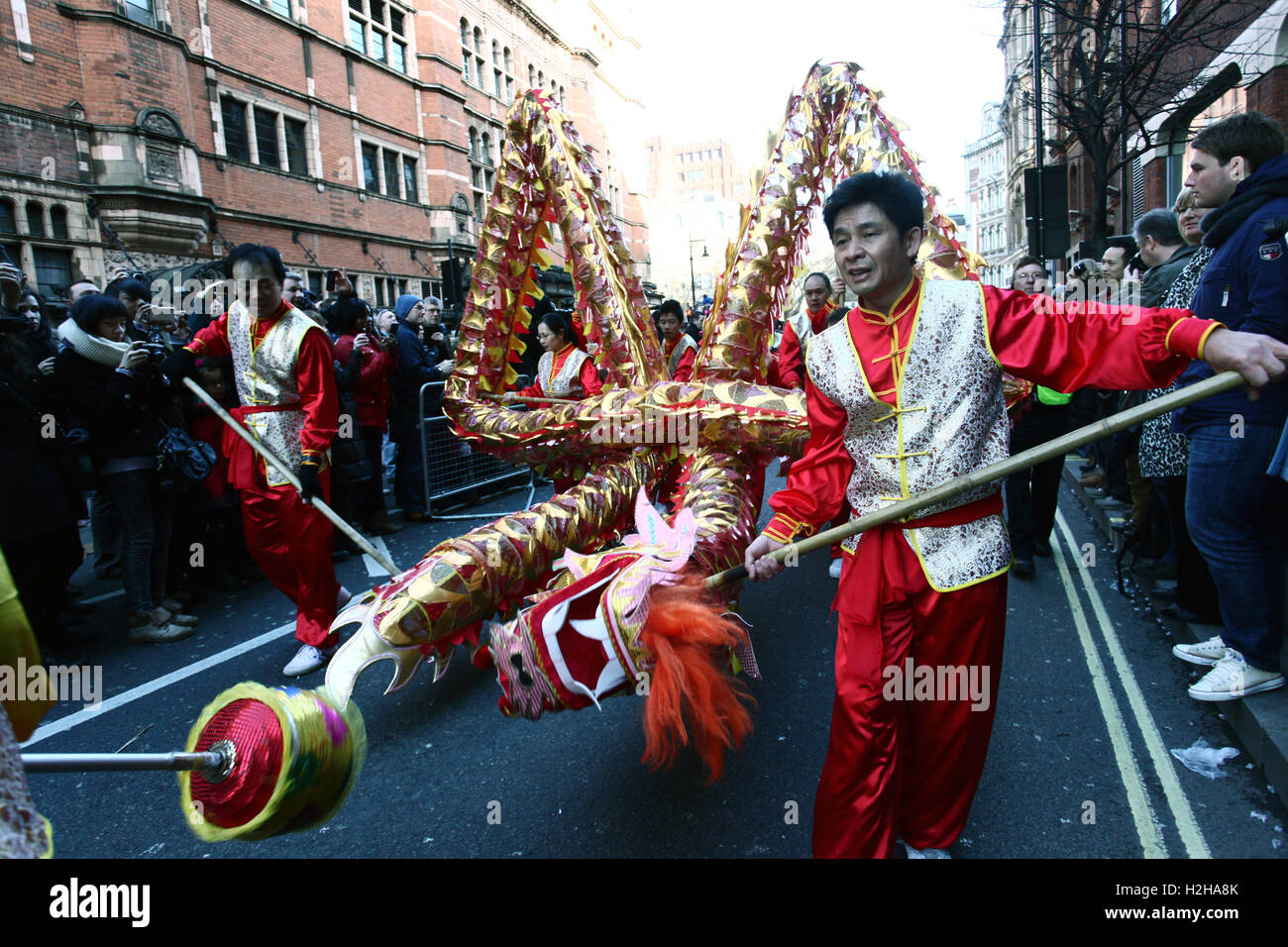 Chinesische Neujahrsparade, London, UK. Stockfoto