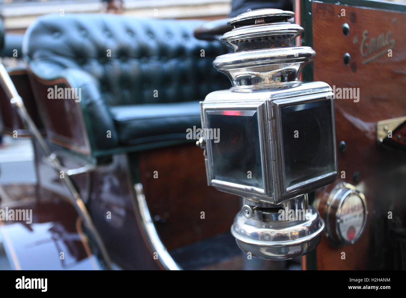 Detail der Oldtimer an der Regent Street Motor Show, London, UK. Stockfoto