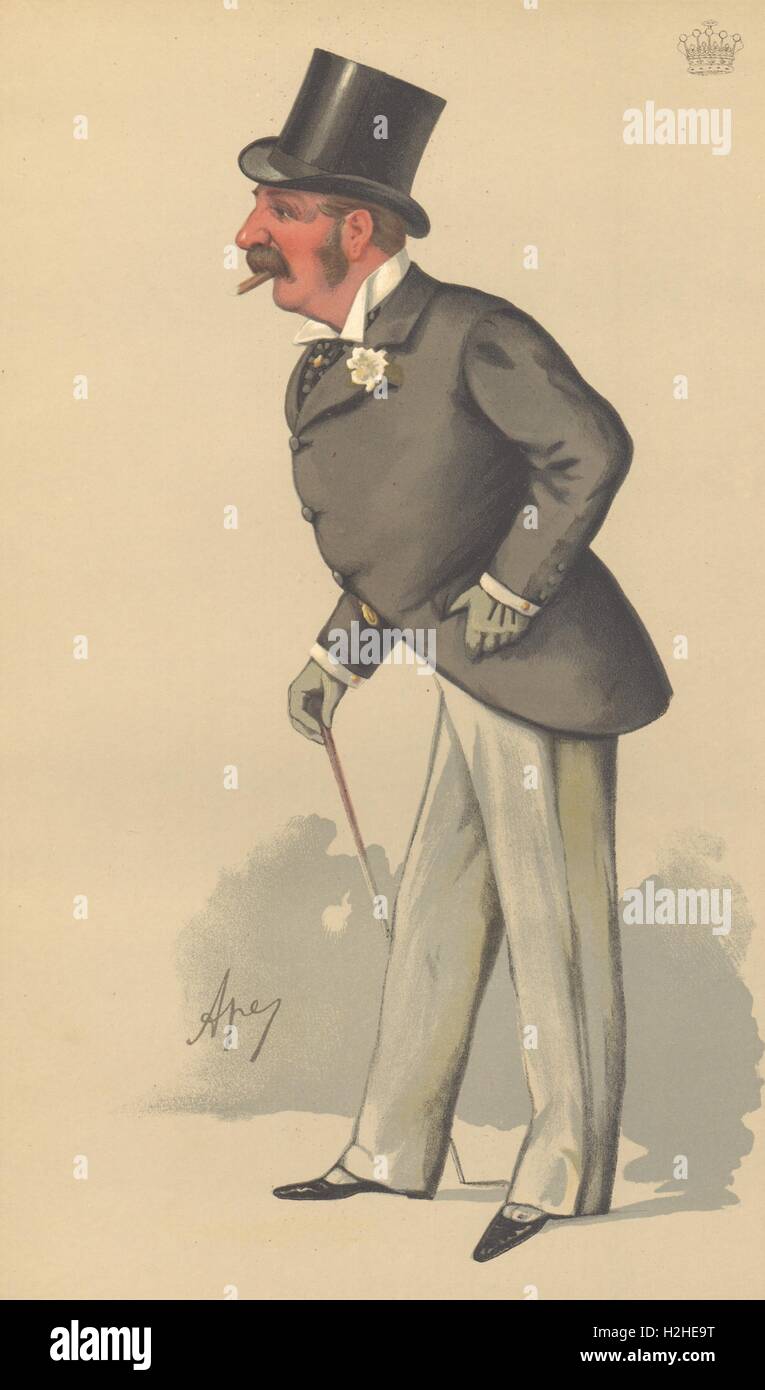 VANITY FAIR CARTOON. John Scott, 4. Earl of Clonmell "Earlie". Irland. 1881 Stockfoto