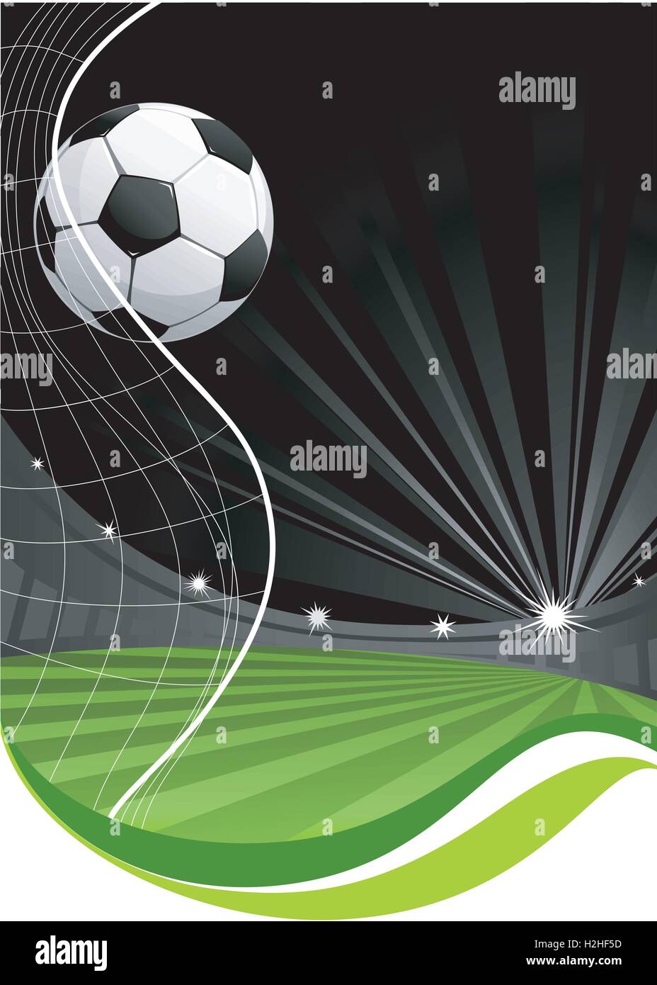 Fußball-Spiel-Hintergrund Stock Vektor