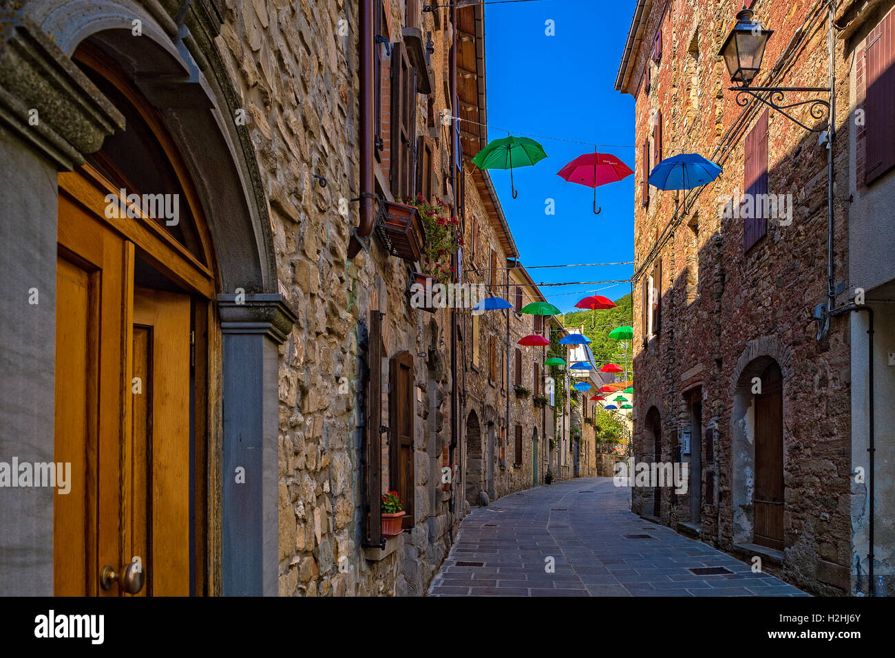 Italien Emilia Romagna Francigena Weg - Cassio - das Dorf Stockfoto
