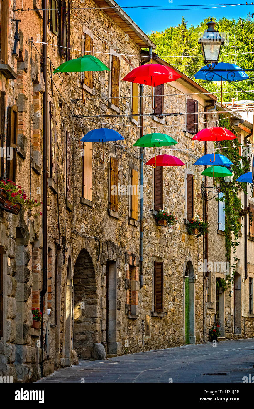 Italien Emilia Romagna Francigena Weg - Cassio - das Dorf Stockfoto