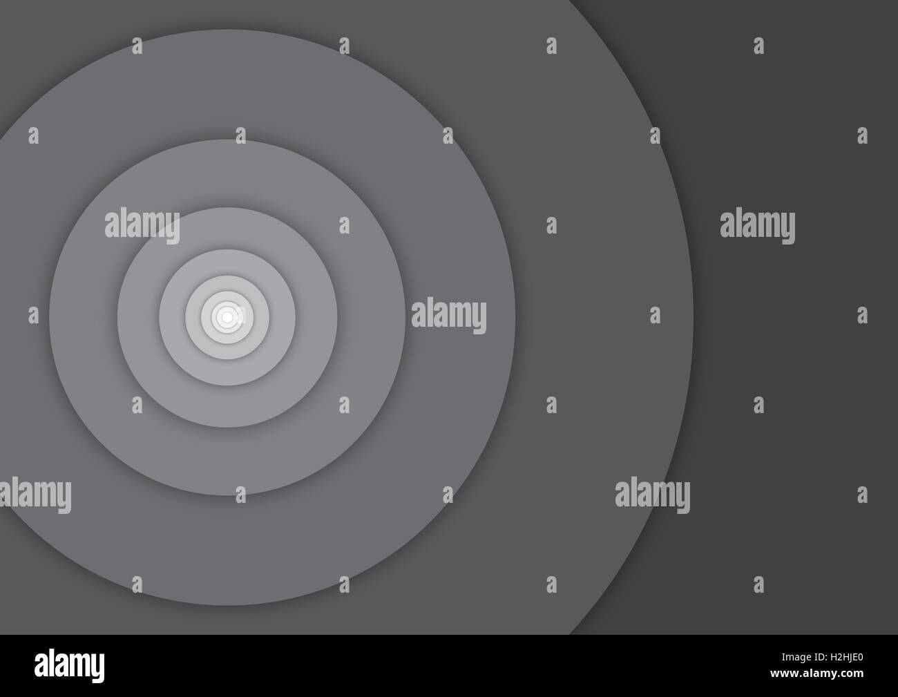 [JPEG] Hintergrund - Kreise Fibonacci - schwarz / weiß monochromen Graustufen - Material-Design - Vektor-illustration Stockfoto