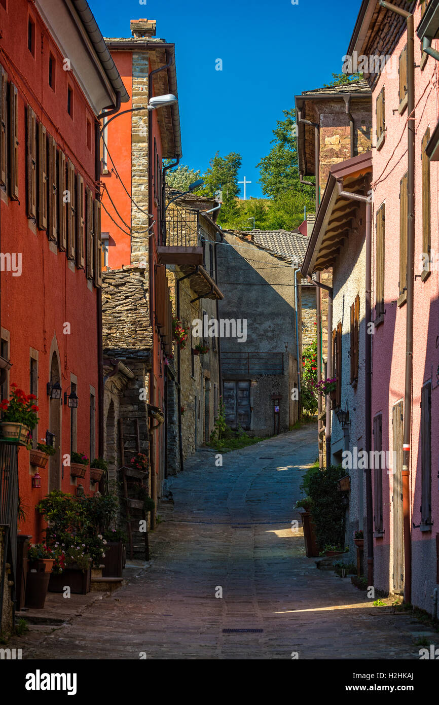 Italien Emilia Romagna Francigena Weg - Castellonchio - Dorf Stockfoto