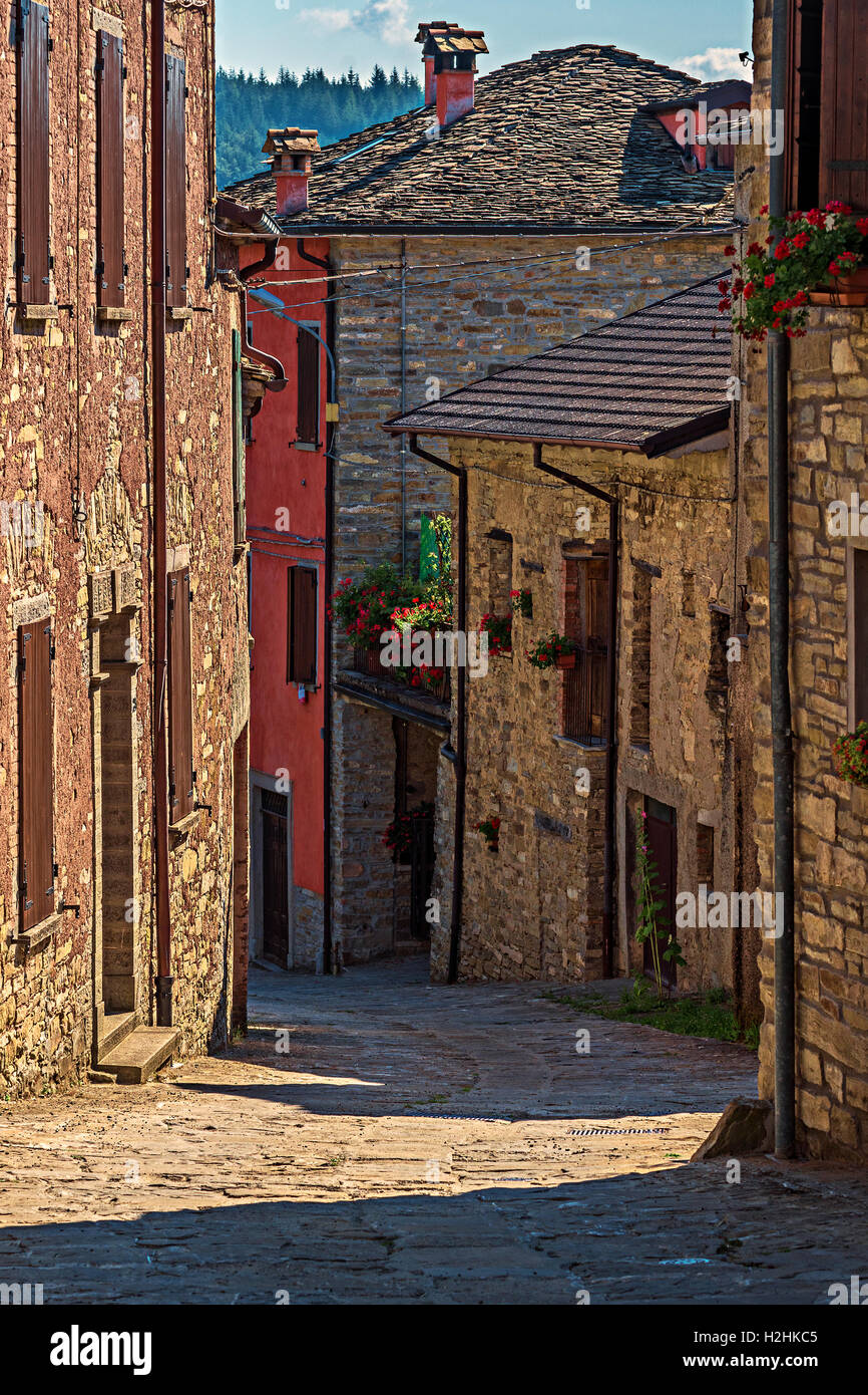 Italien Emilia Romagna Francigena Weg - Castellonchio - Dorf Stockfoto