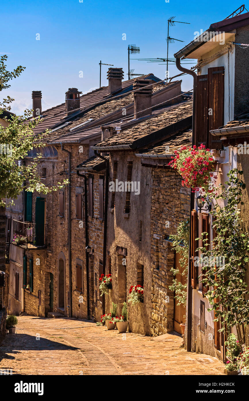 Italien Emilia Romagna Francigena Weg - Castellonchio - Dorf Stockfoto