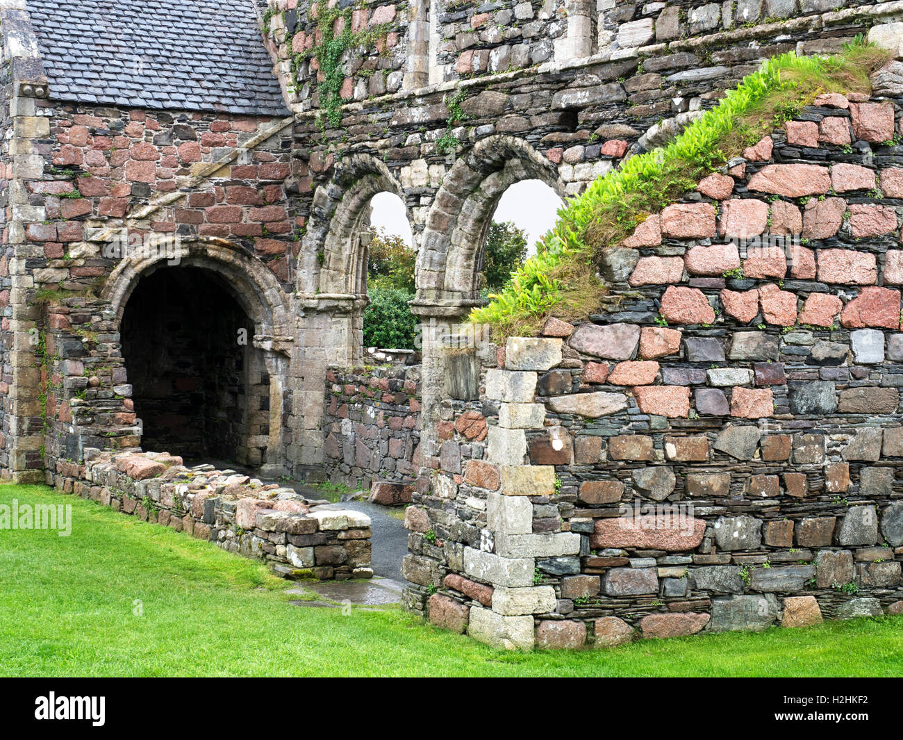 Ruinen der Augustiner Kloster auf Iona Argyll und Bute Schottland Stockfoto