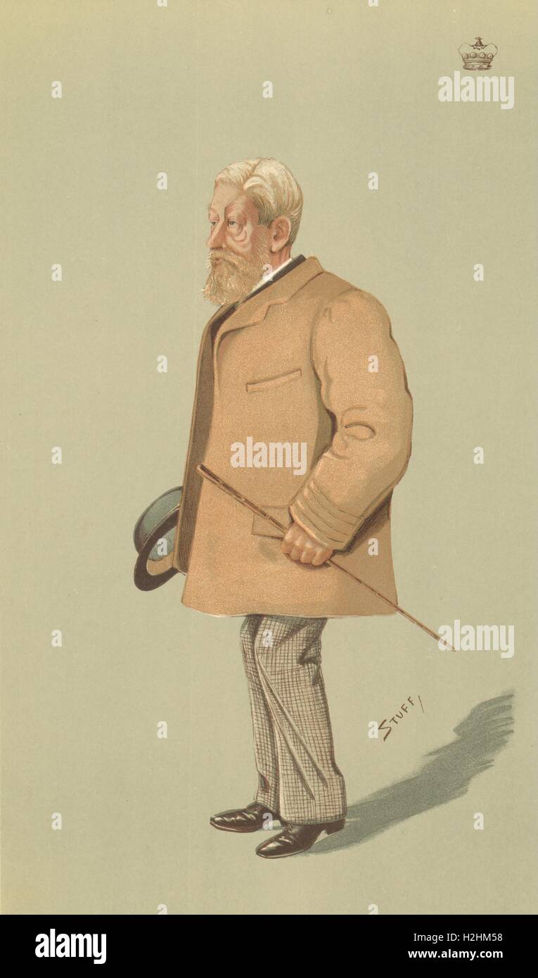 VANITY FAIR SPION CARTOON. Herrn England "Ein Staffordshire Peer". ZEUG. 1895 Stockfoto