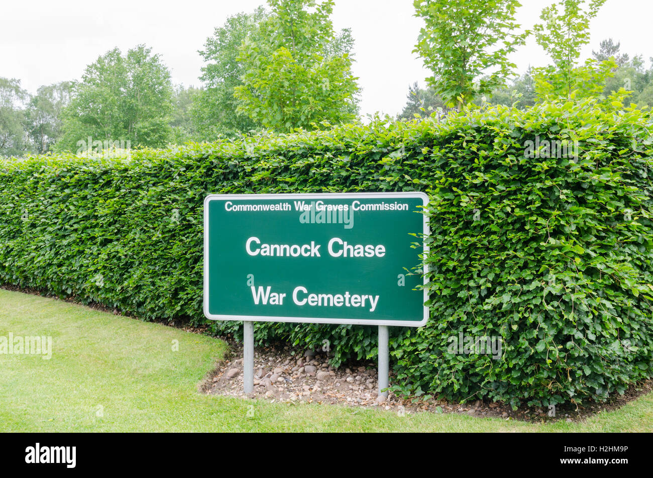 Cannock Chase Soldatenfriedhof in Staffordshire Stockfoto