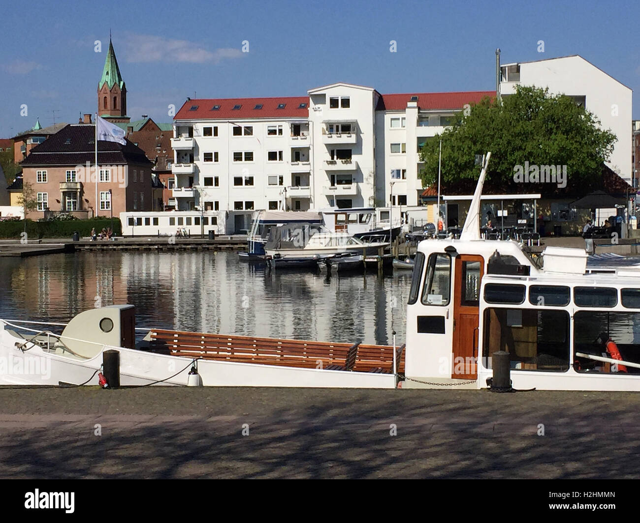 Unter Sommer nach Europa reisen. Silkeborg in Dänemark-Europa Stockfoto