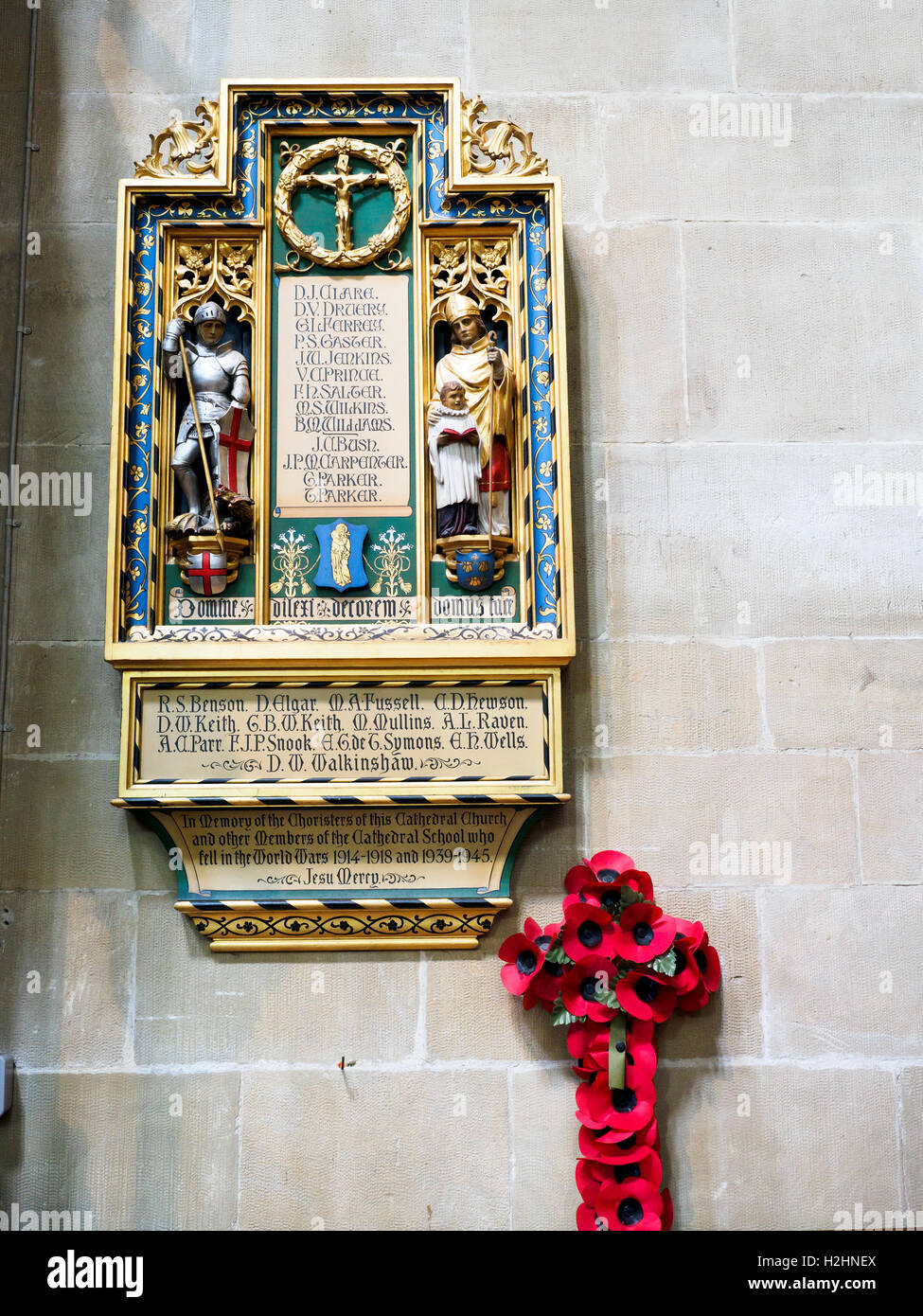 Kathedrale von Salisbury oder Kathedrale der Heiligen Jungfrau Maria - Wiltshire, England Stockfoto