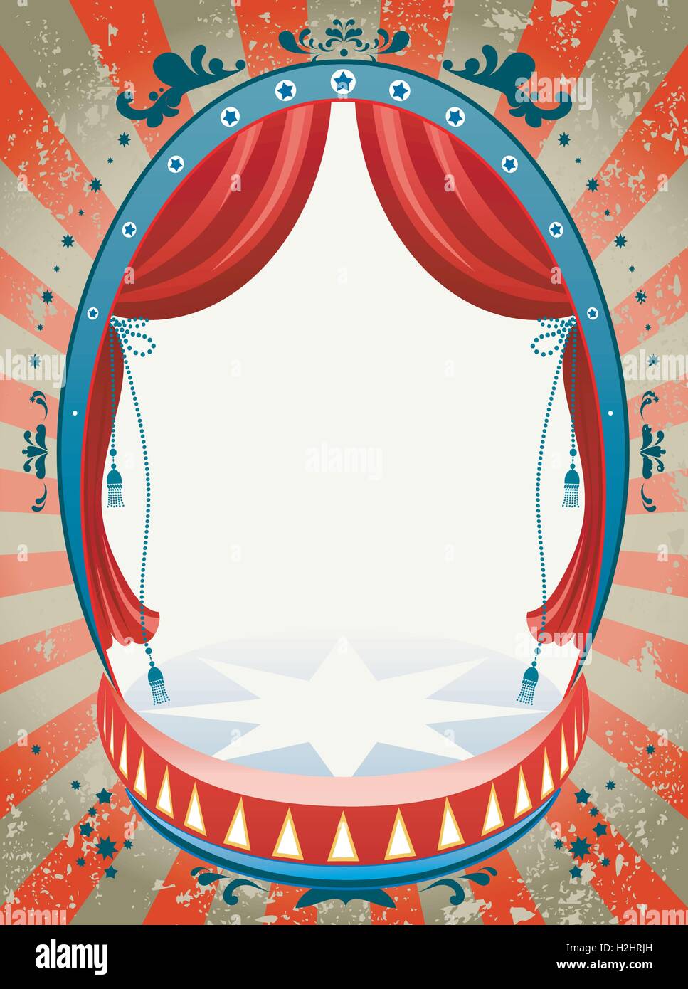 Vintage Circus Hintergrund Stock-Vektorgrafik - Alamy