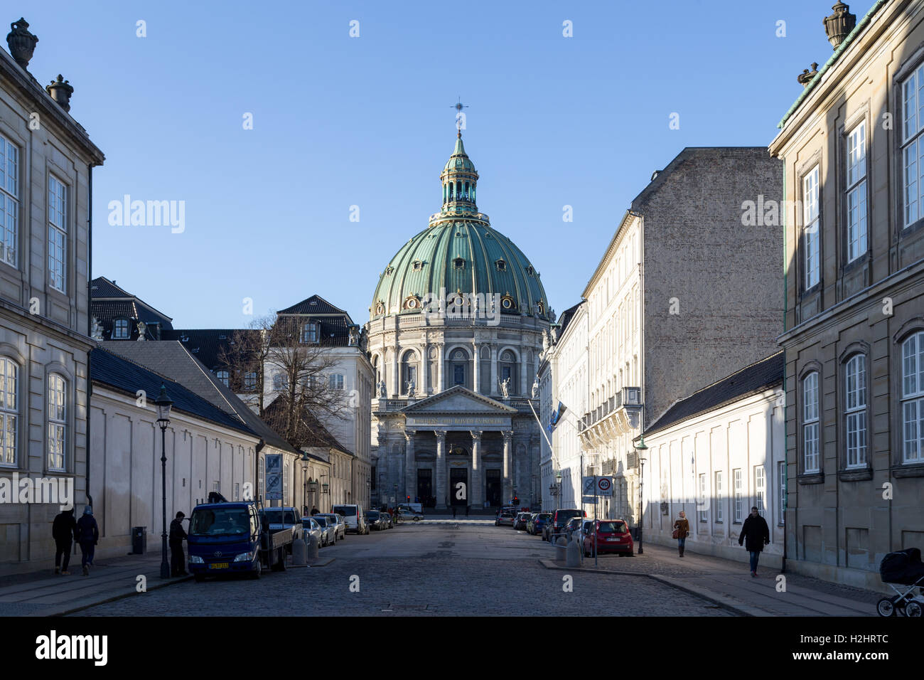 Marmor-Kirche in Kopenhagen Stockfoto