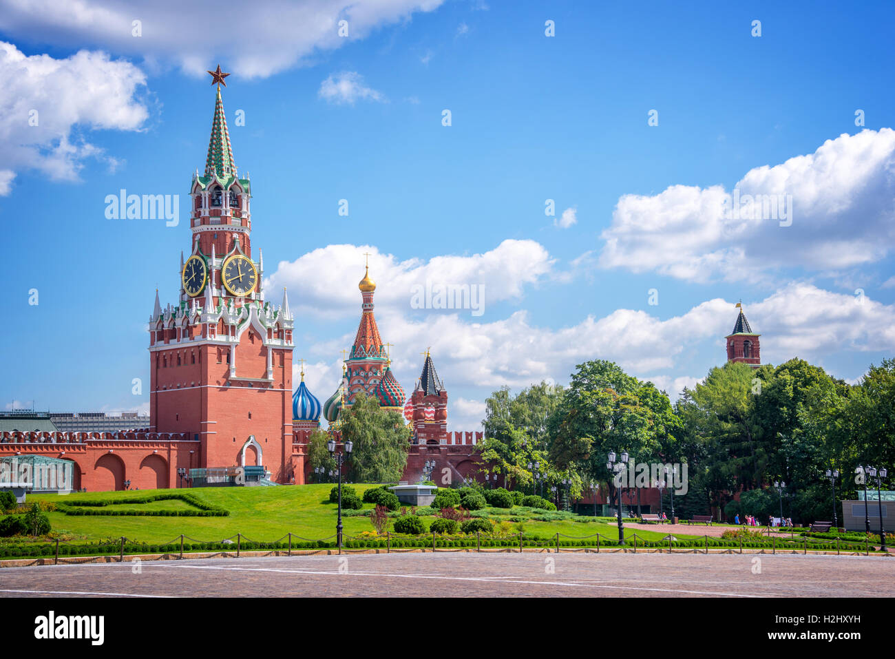 Moskauer Kreml Turm, Russland Stockfoto