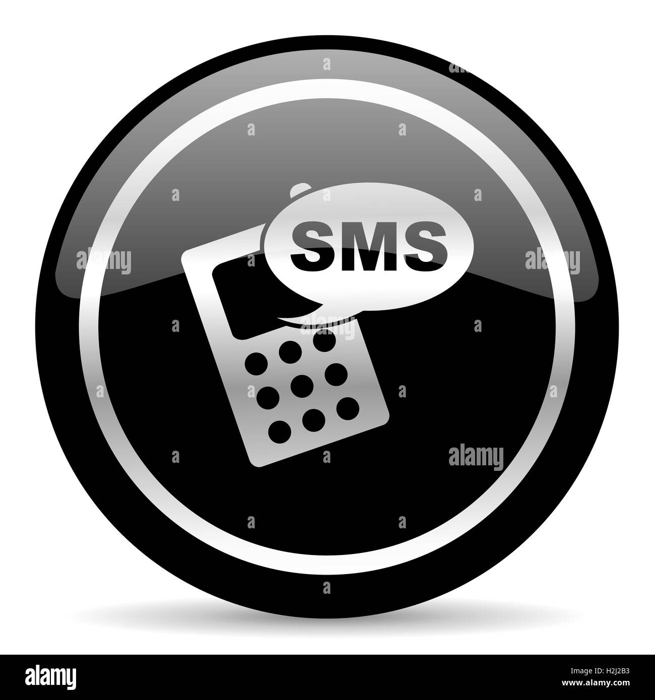 SMS-Symbol Stockfoto