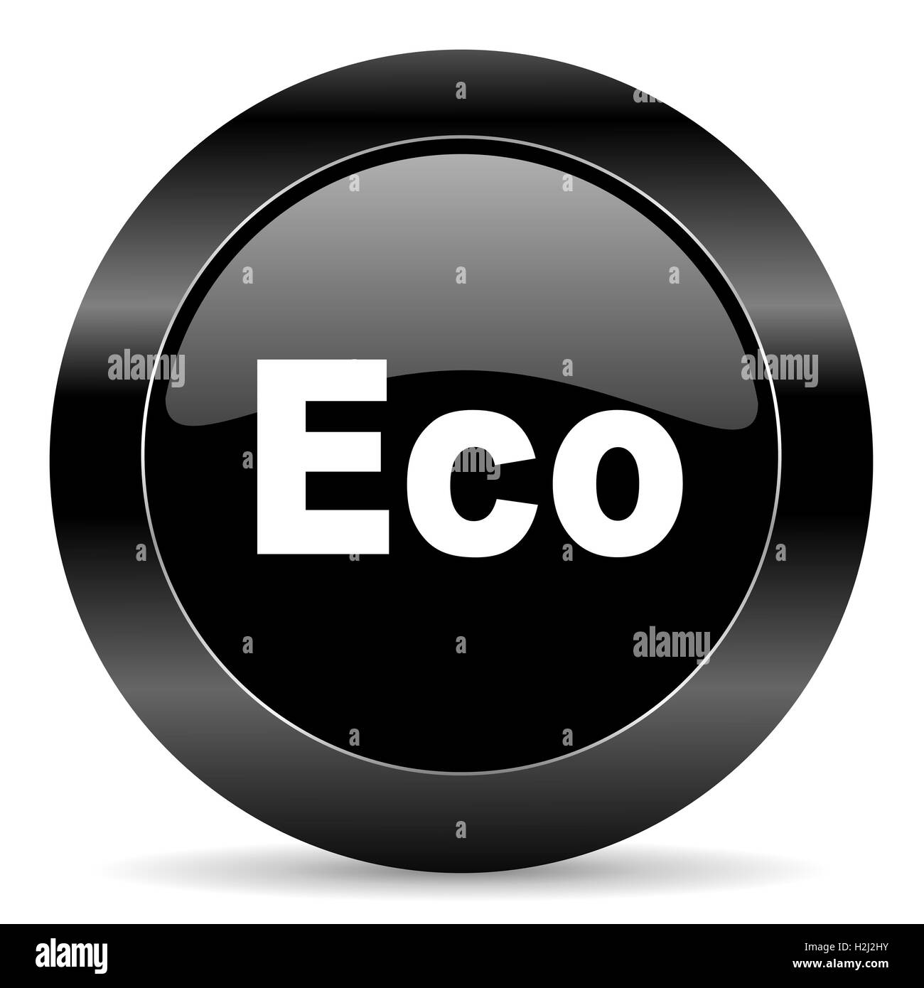 Eco-Symbol Stockfoto