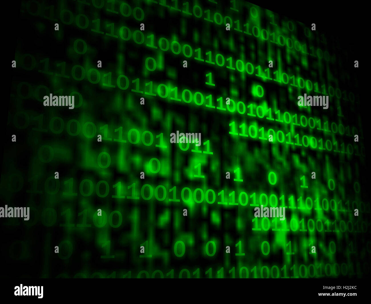 Matrix Code Exemplar zeigt digitalen Zahlen Programmierung staatlich Stockfoto