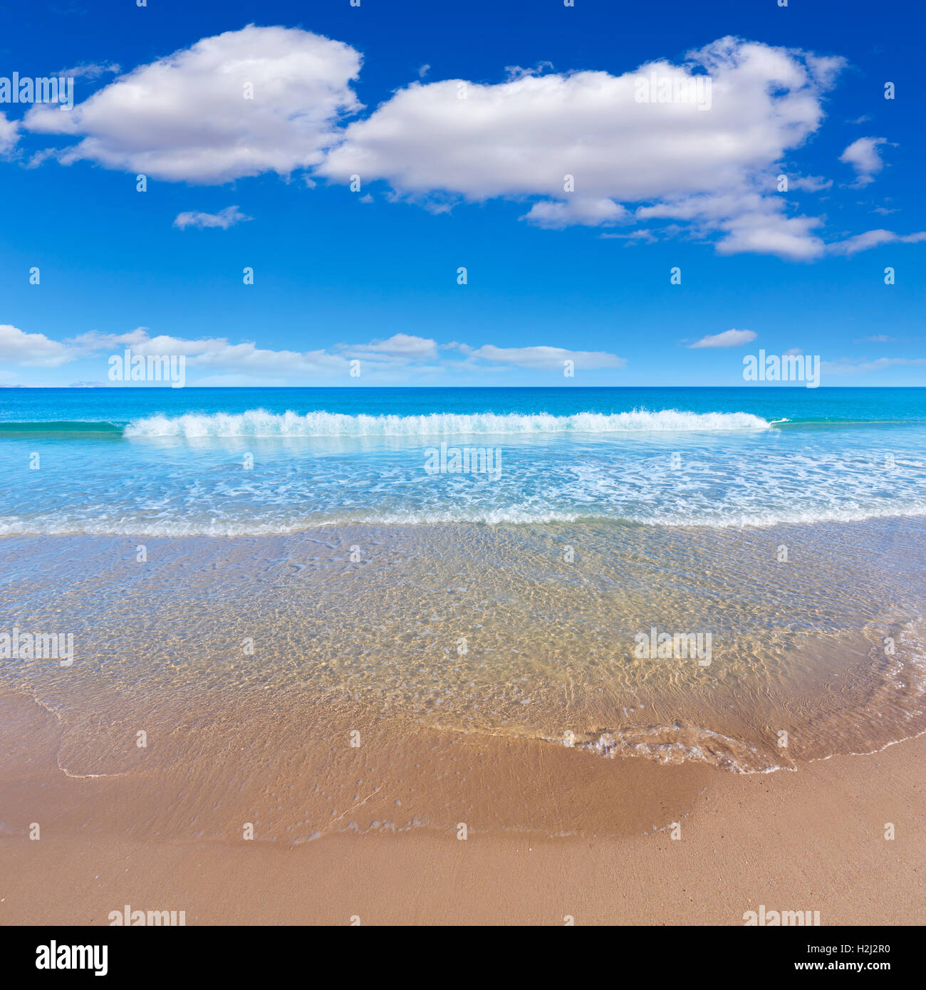 Alicante San Juan Strand schöne Mittelmeer Spanien Stockfoto