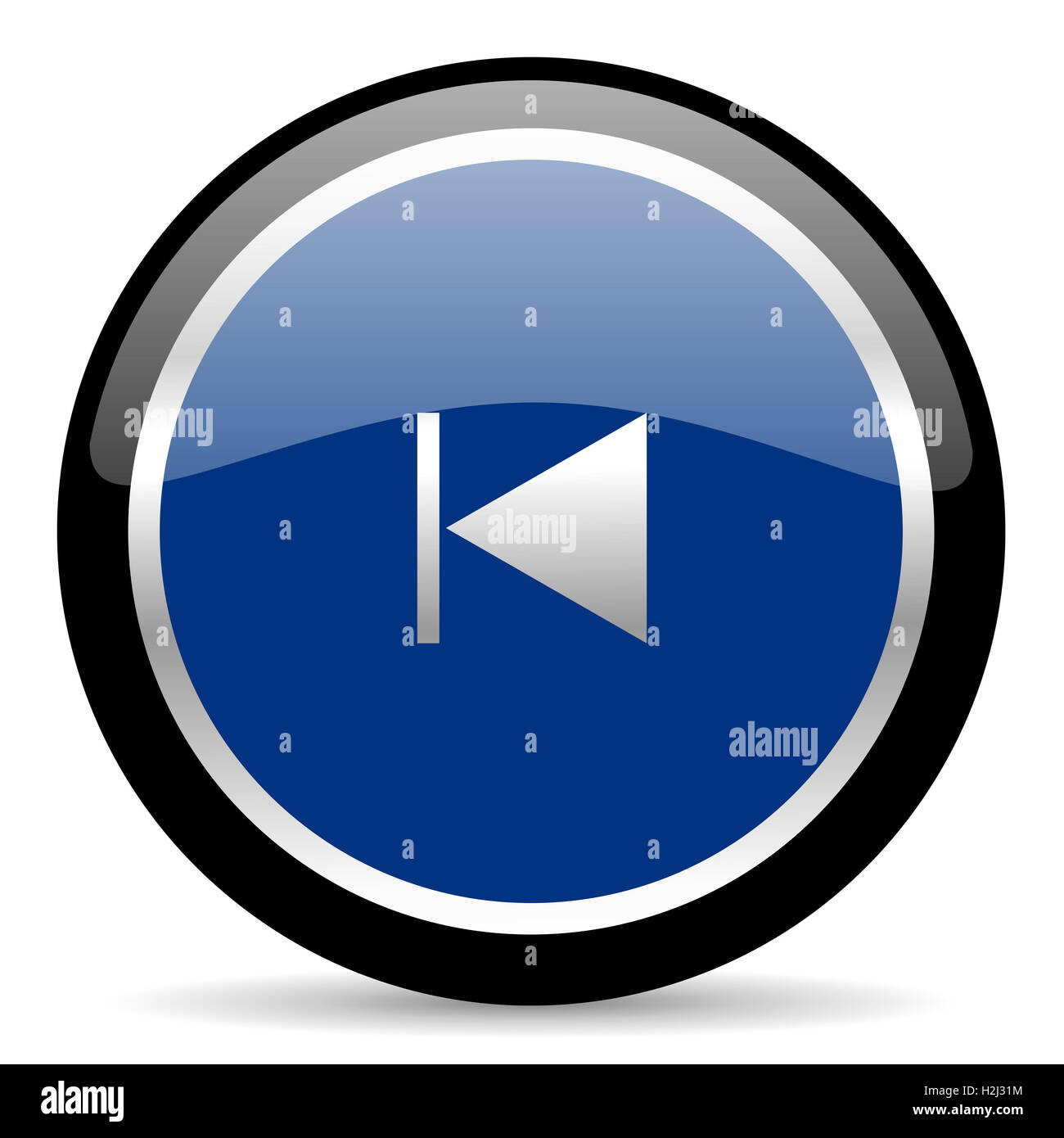 Prev-Symbol Stockfoto