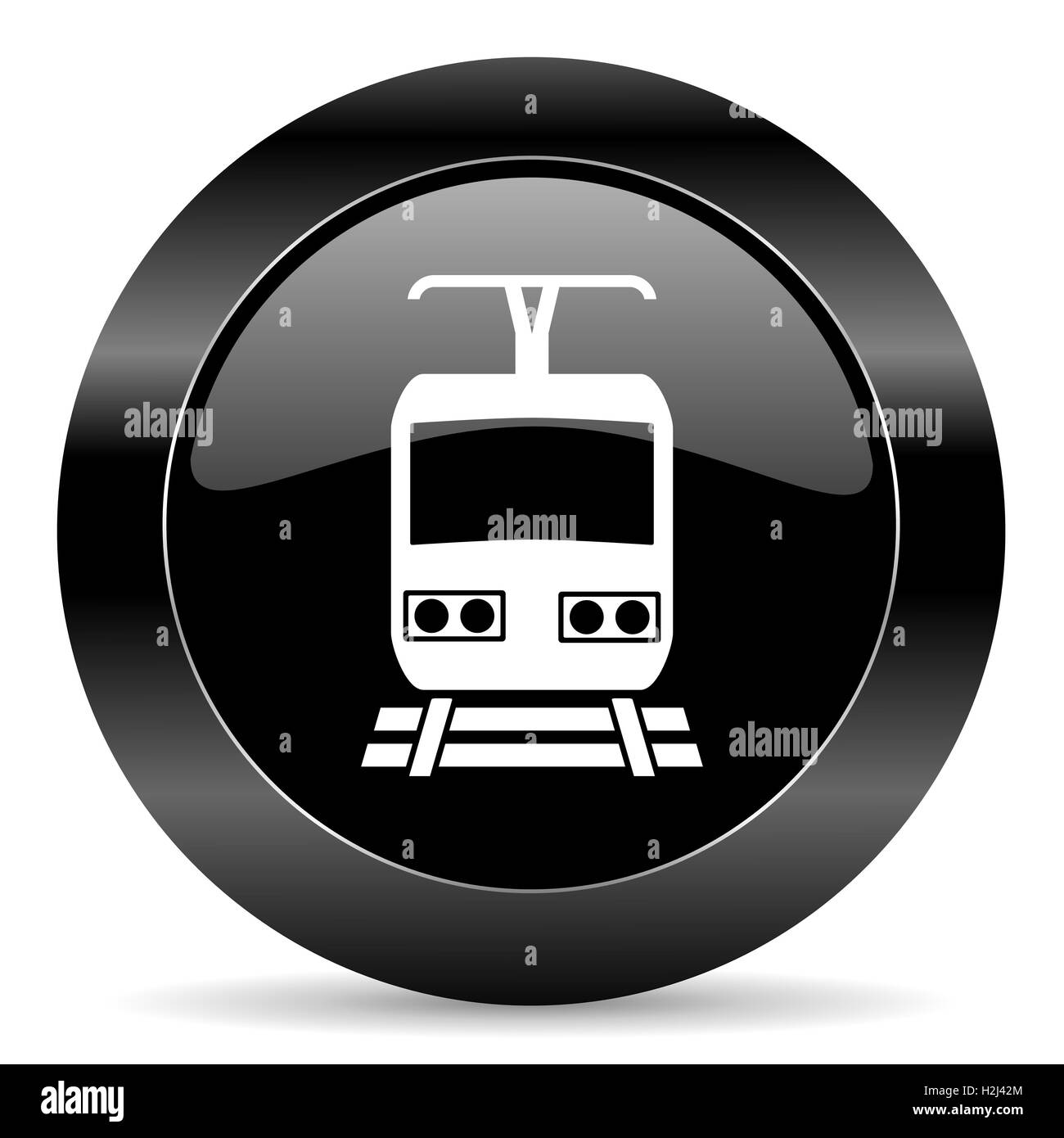 Zug-Symbol Stockfoto