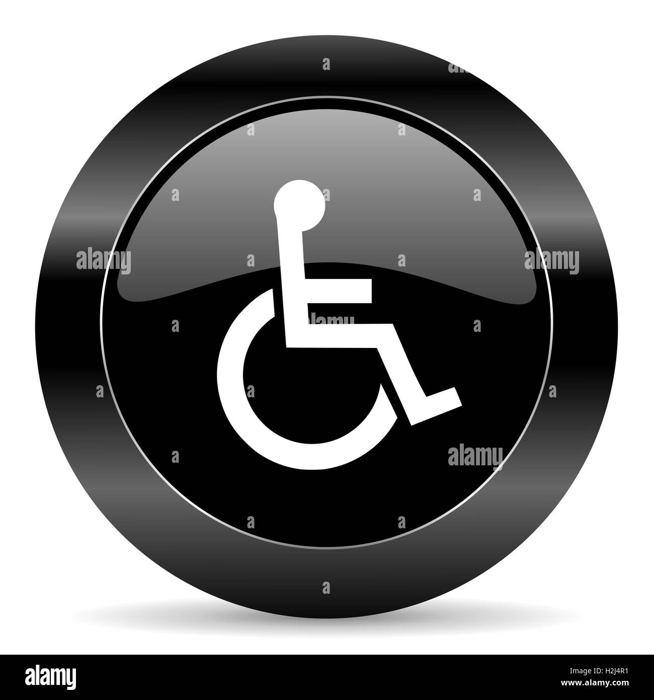Rollstuhl-Symbol Stockfoto