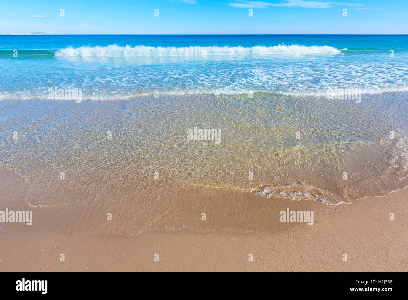 Alicante San Juan Strand schöne Mittelmeer Spanien Stockfoto