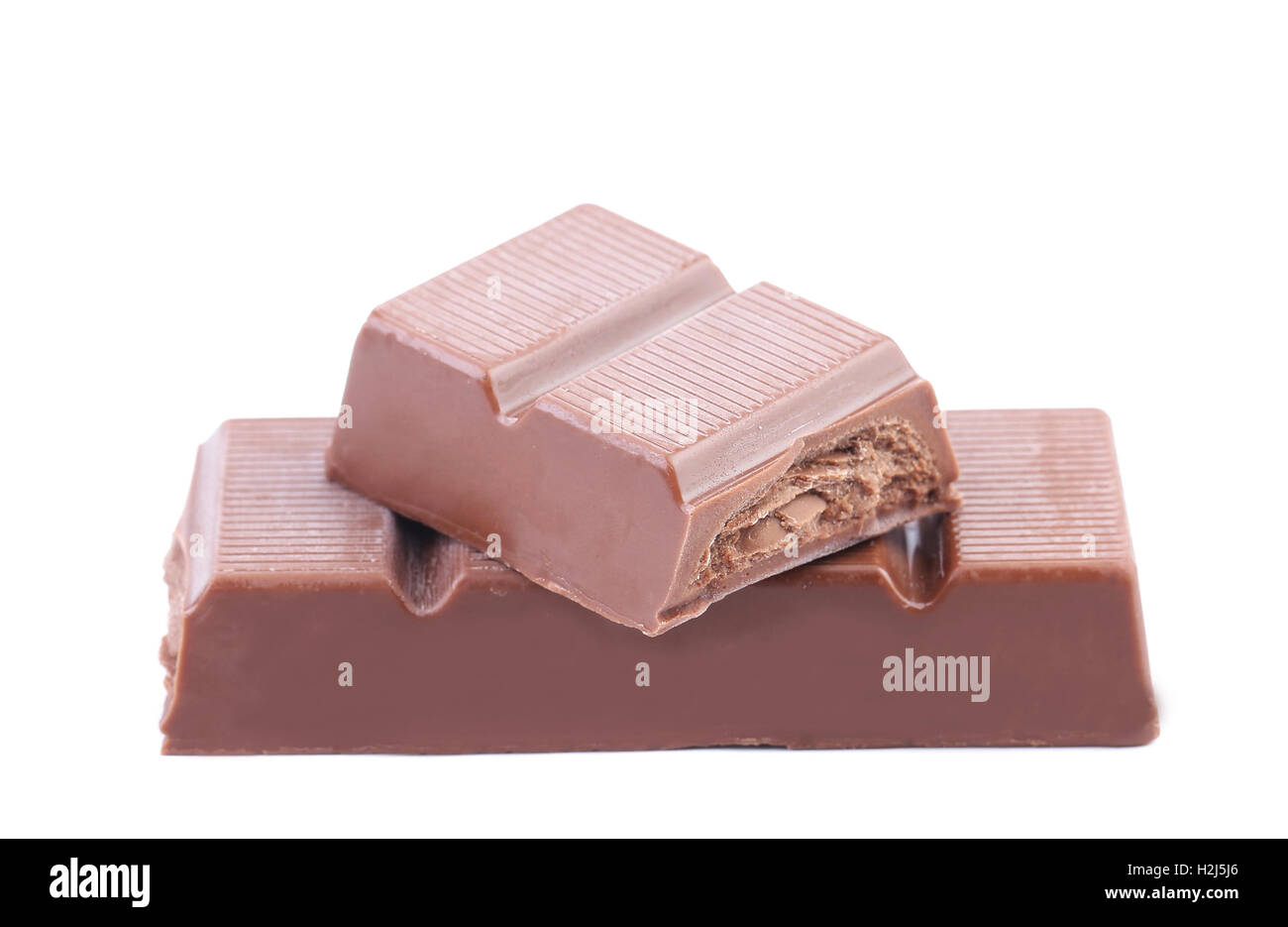 Tafel Schokolade Mit Fullung Stockfoto Bild 122101454 Alamy