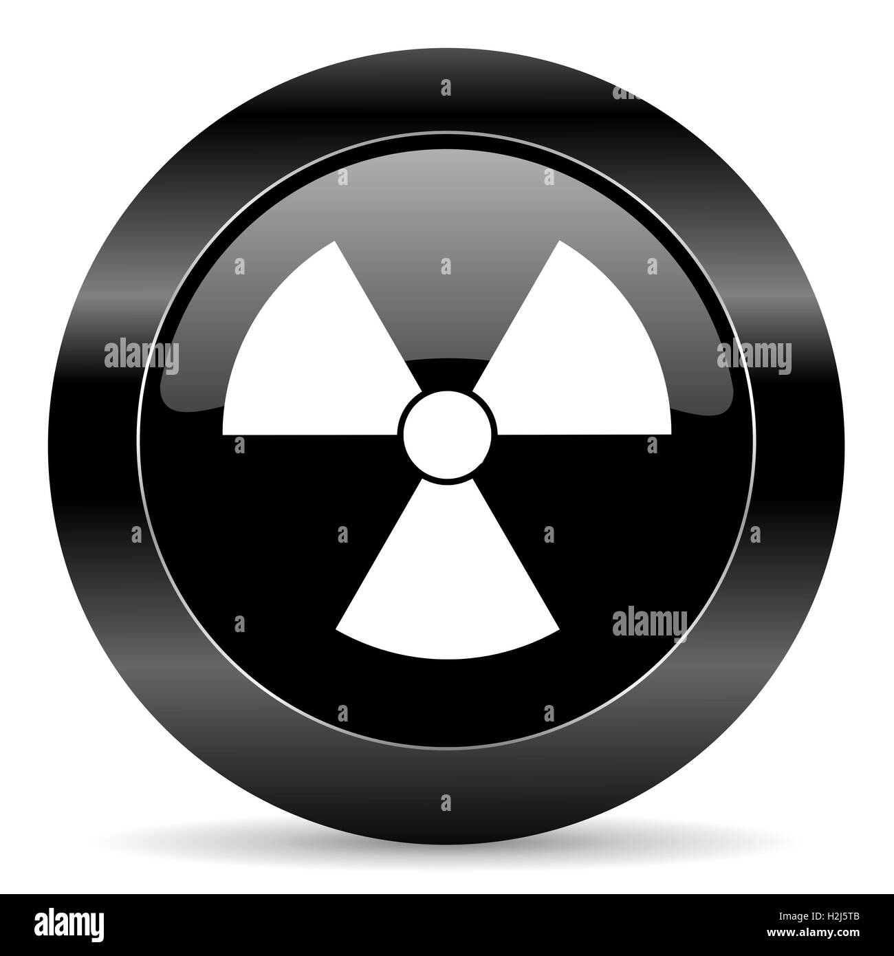 Strahlung Iconbiohazard Symbol Stockfoto