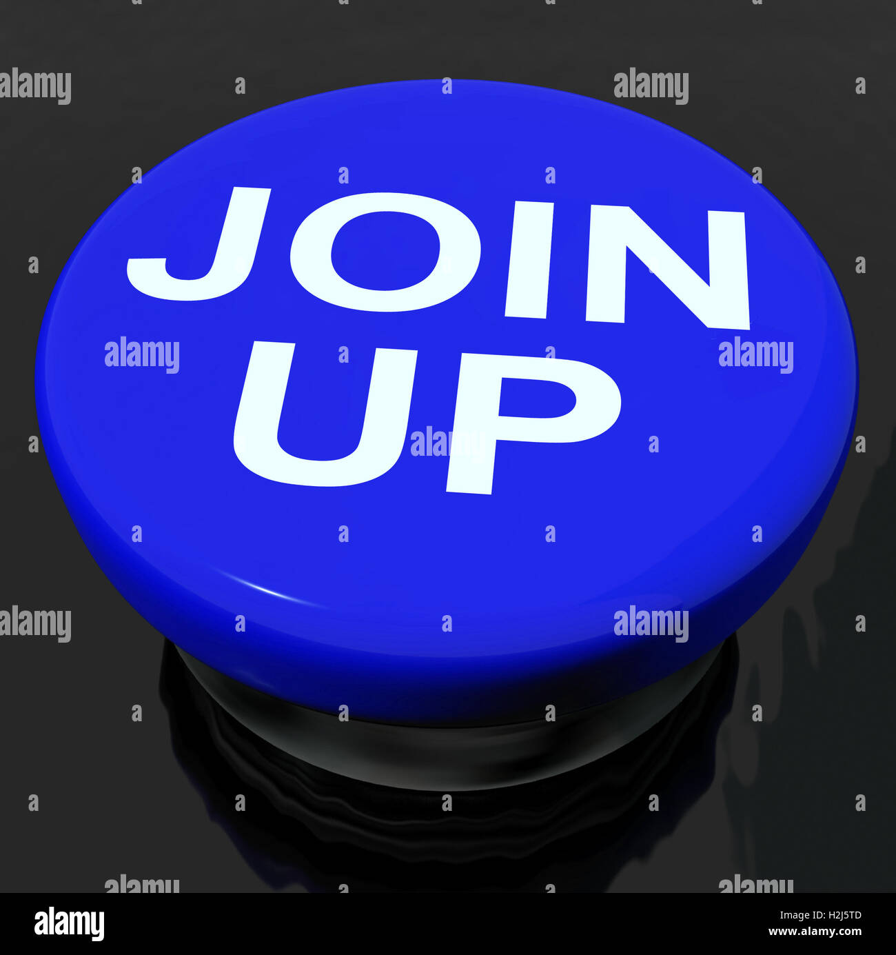 Join Up-Taste zeigt Beitritt Mitgliedschaft registrieren Stockfoto