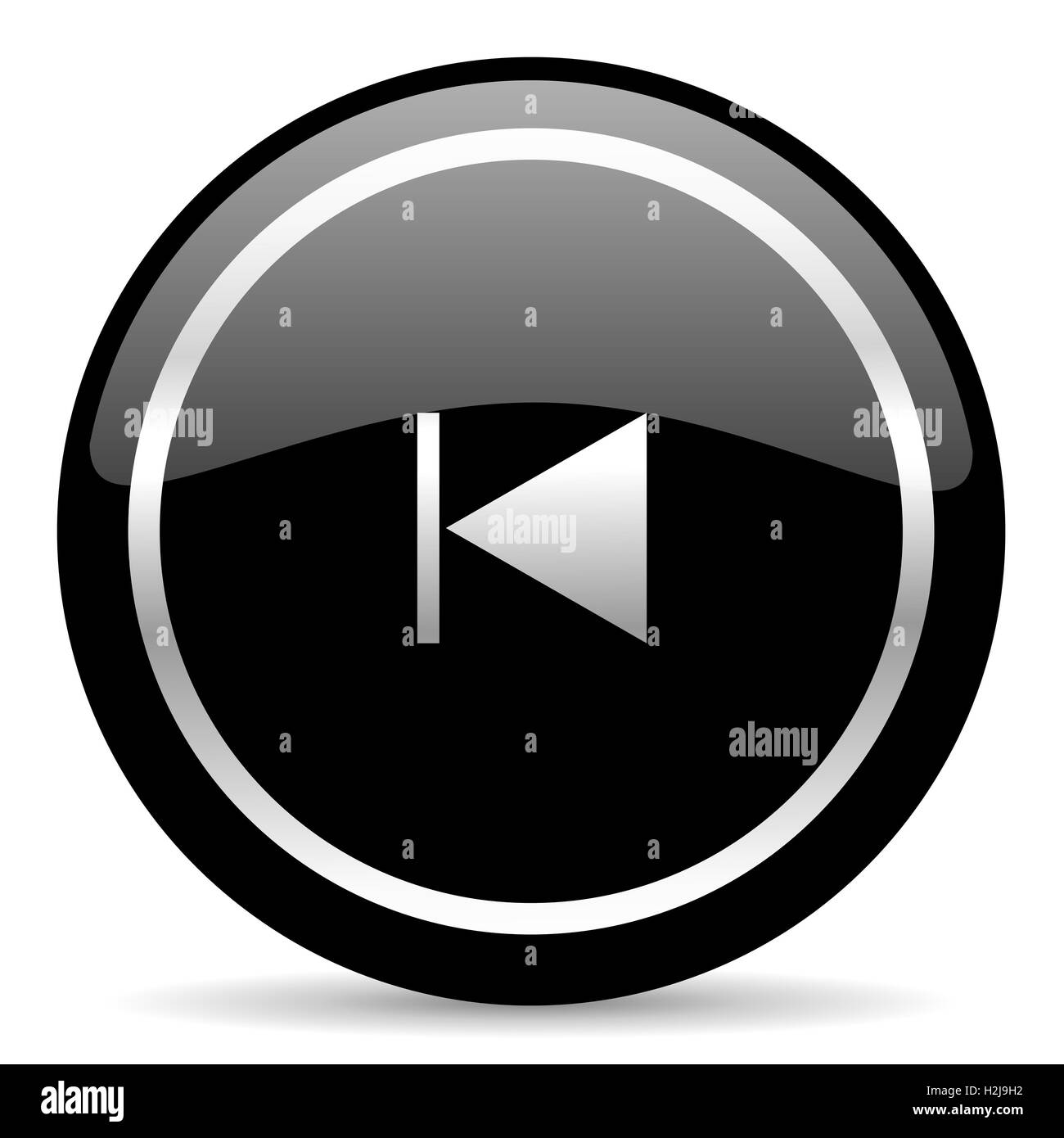 Prev-Symbol Stockfoto