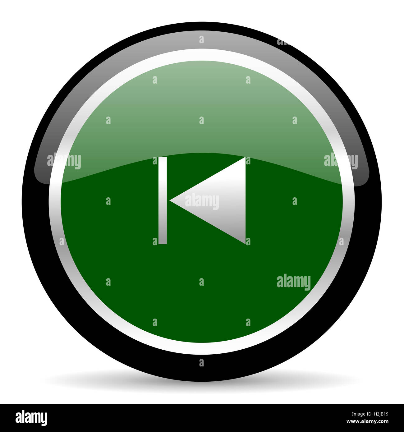 Prev-Symbol Stockfoto