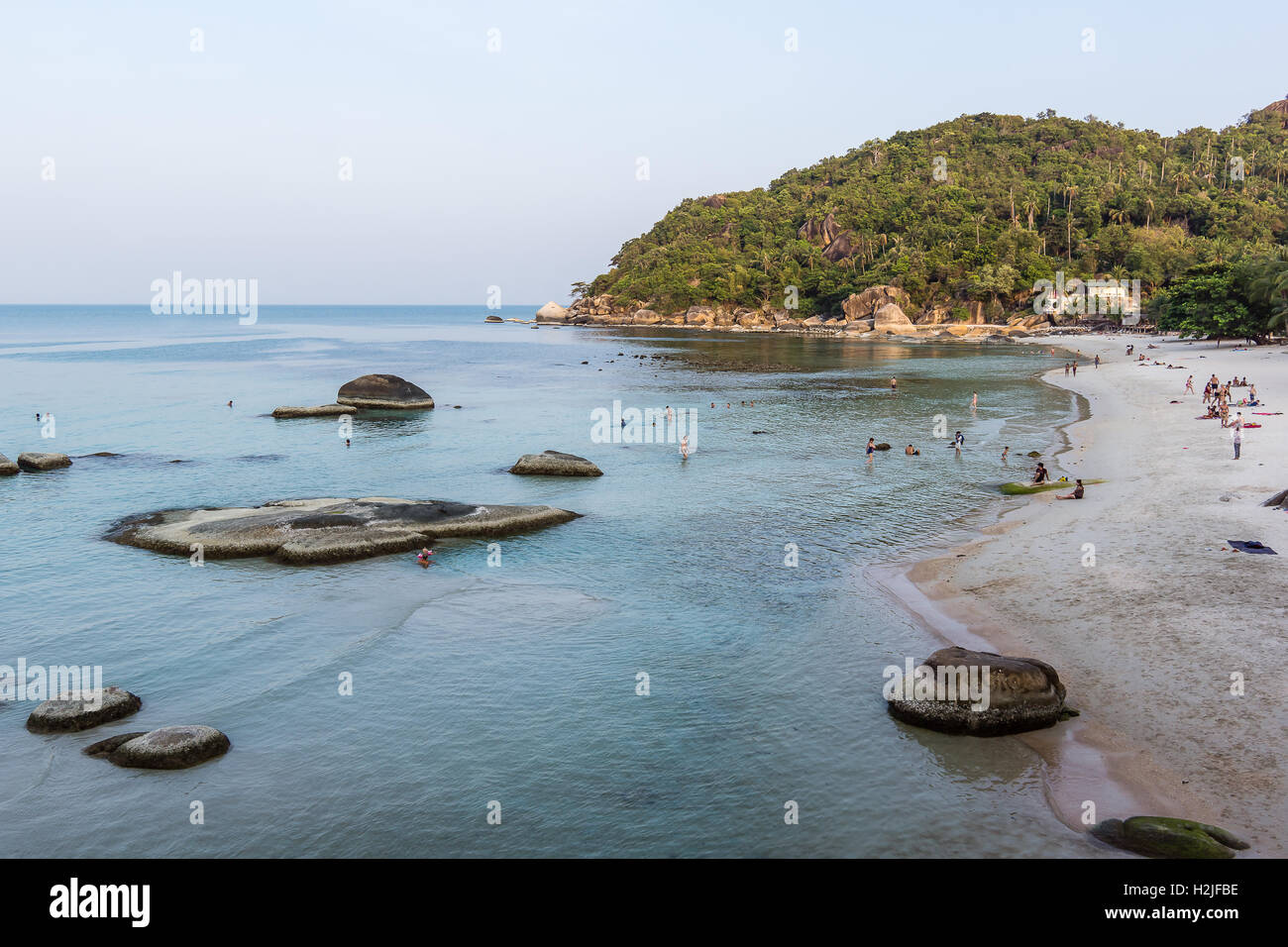 April 11, Strand Koh Samui, Thailand, schöne Silber einen späten Nachmittag Stockfoto