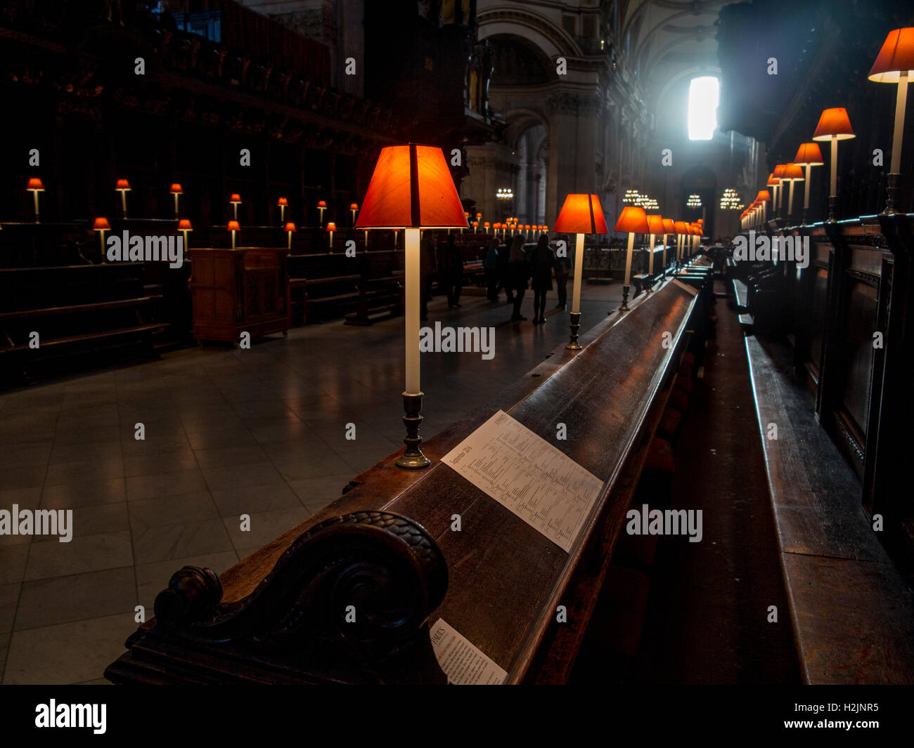 Str. Pauls Kathedrale Chorgestühl Stockfoto