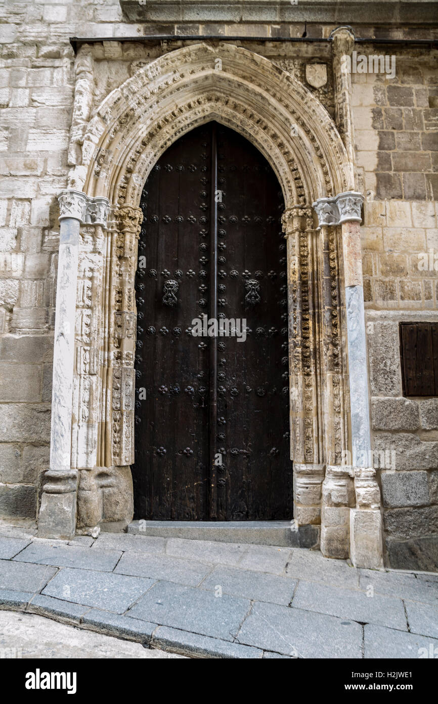 Tor. Kathedrale von Toledo, Kaiserstadt. Spanien Stockfoto