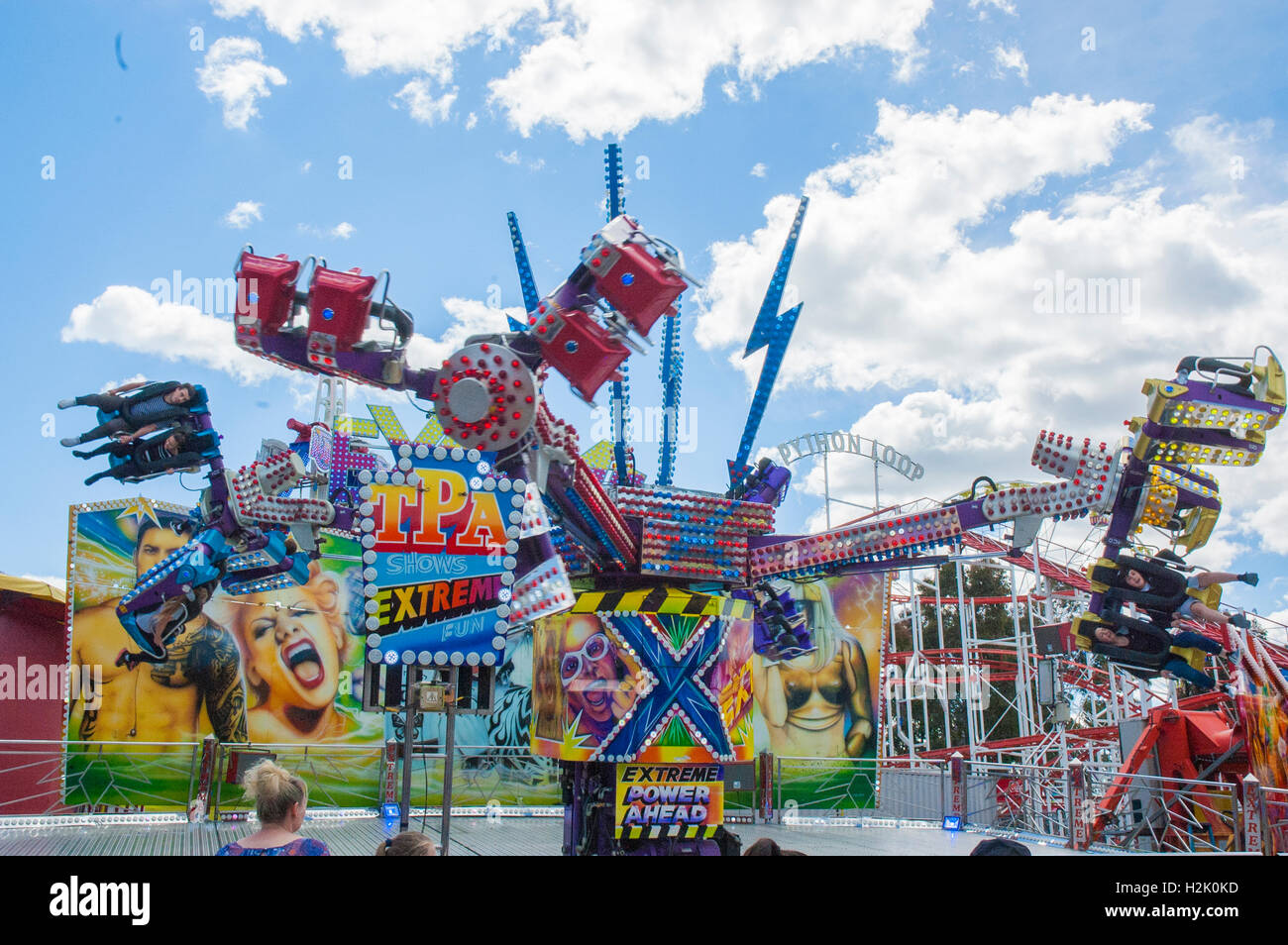 SideShow-Gasse am Royal Melbourne Show Stockfoto