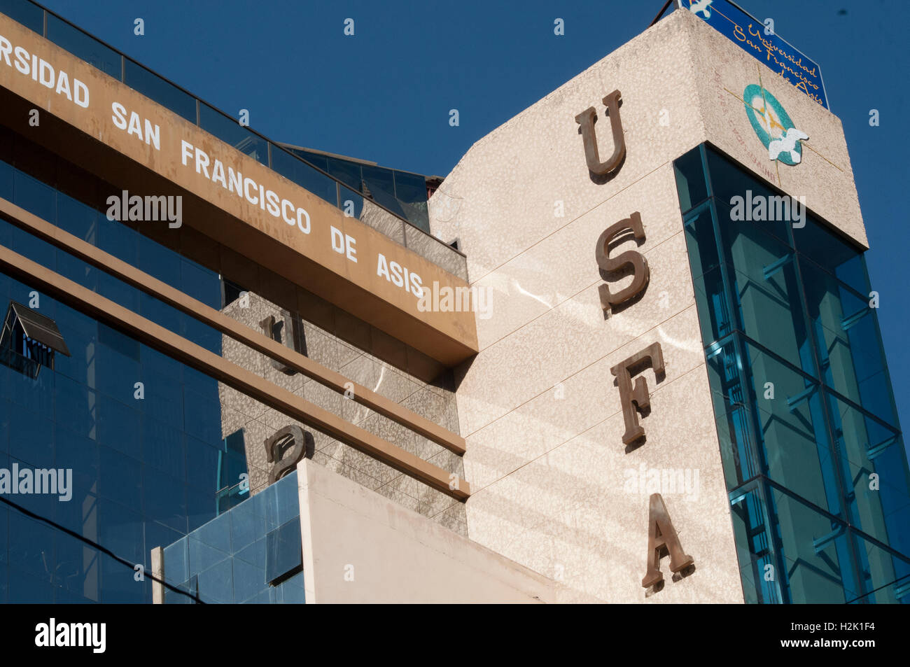 Universidad San Francisco de Asis, gibt, La Paz Stockfoto