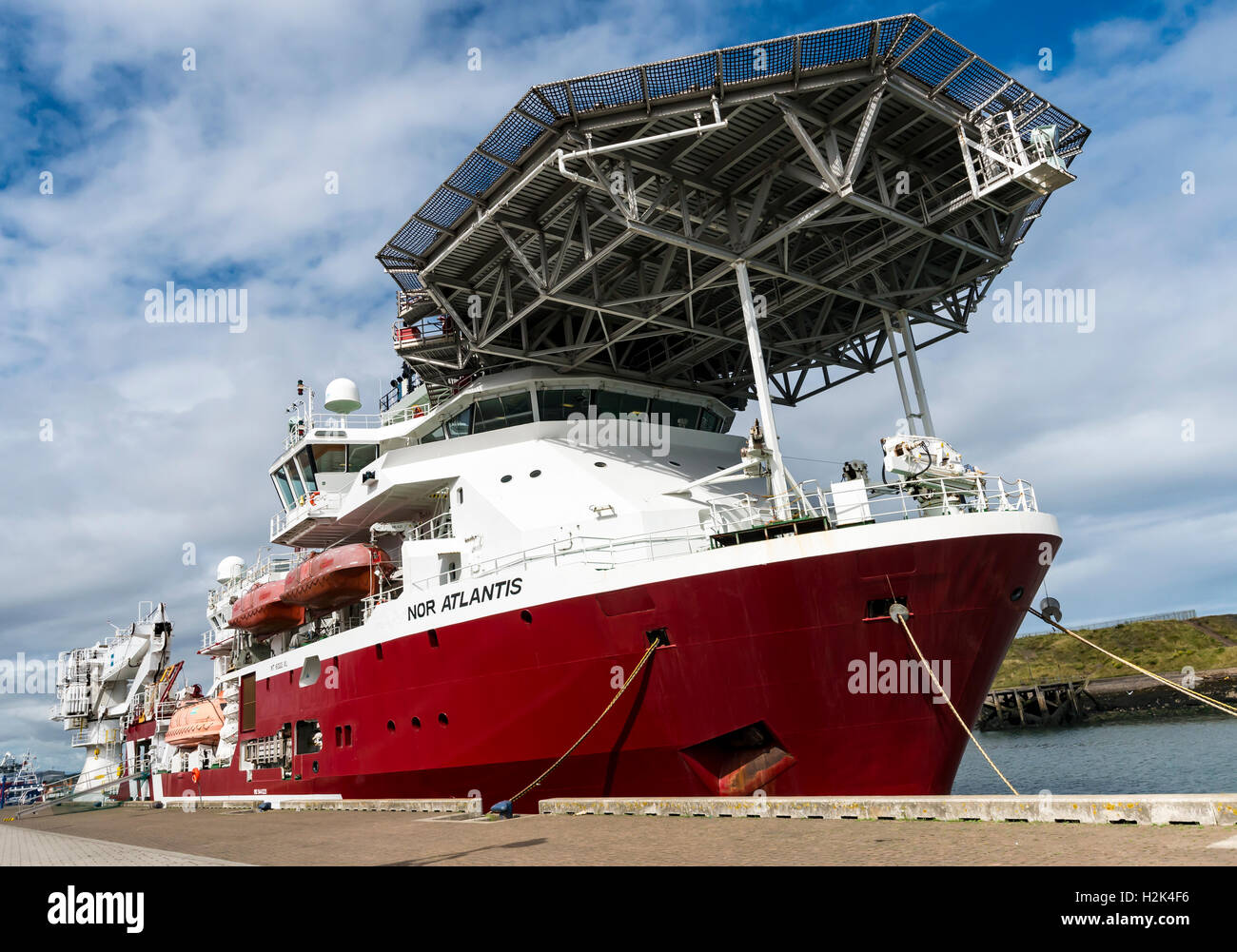 Offshore-Support Vessel Stockfoto
