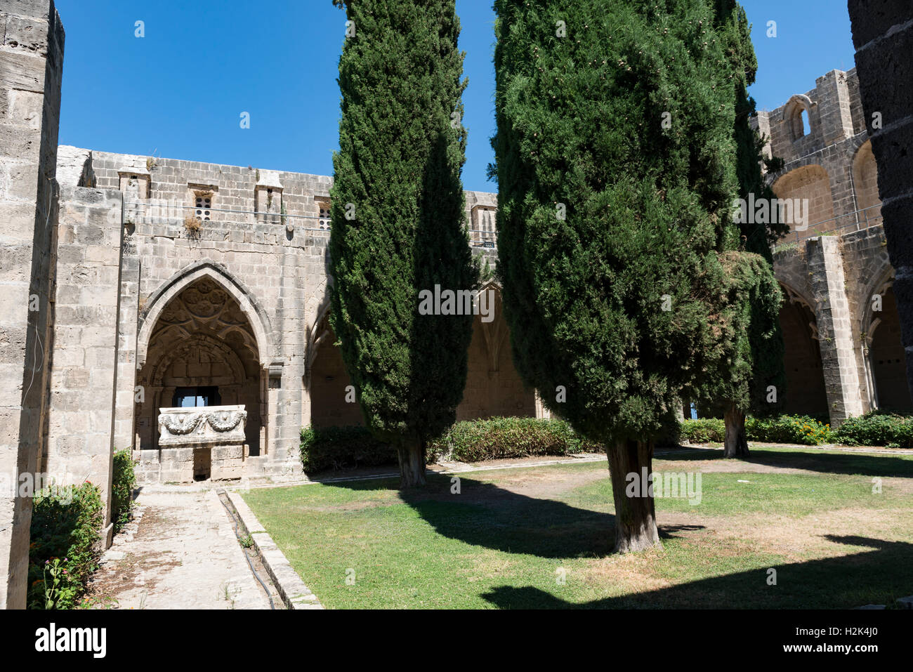 Bellapais Abtei, Nord-Zypern Stockfoto