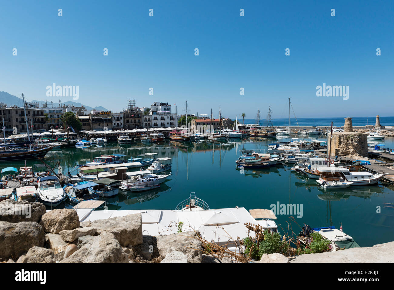 Hafen von Kyrenia, Nordzypern Stockfoto