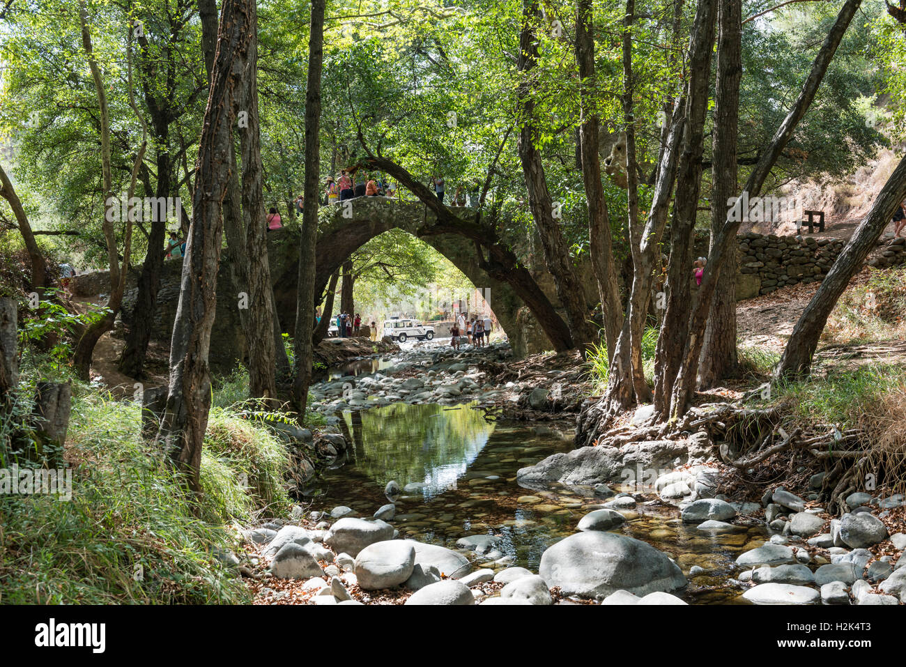 Tzielefos Brücke, Zypern Stockfoto