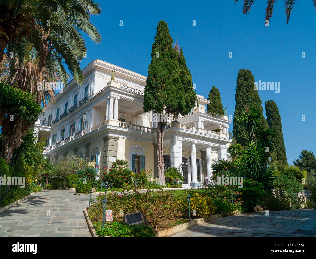 Achillion Palace, Korfu, Griechenland Stockfoto