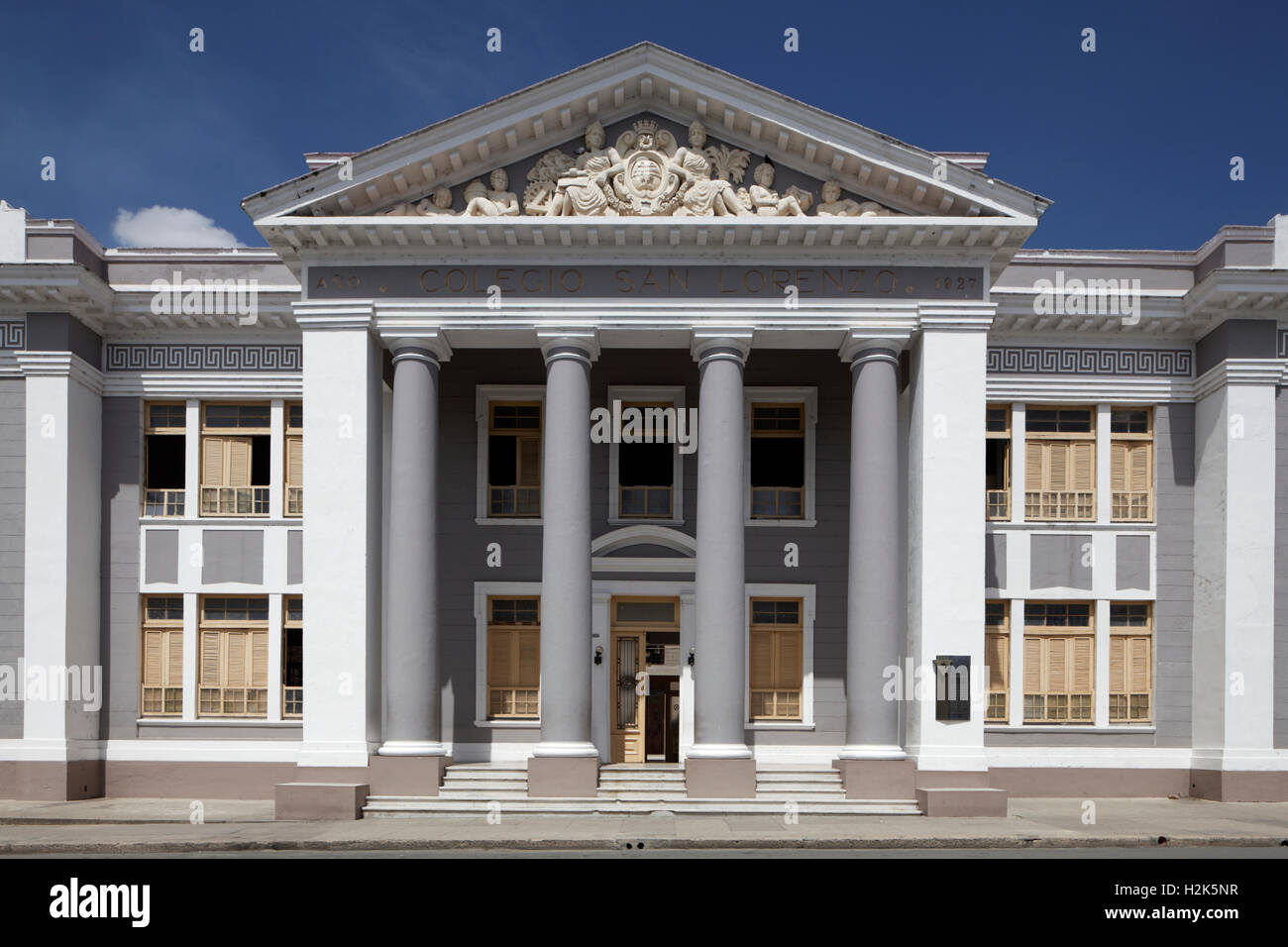 Universität, Colegio San Lorenzo, historischen Zentrum der Stadt Cienfuegos, Provinz Cienfuegos, Kuba Stockfoto