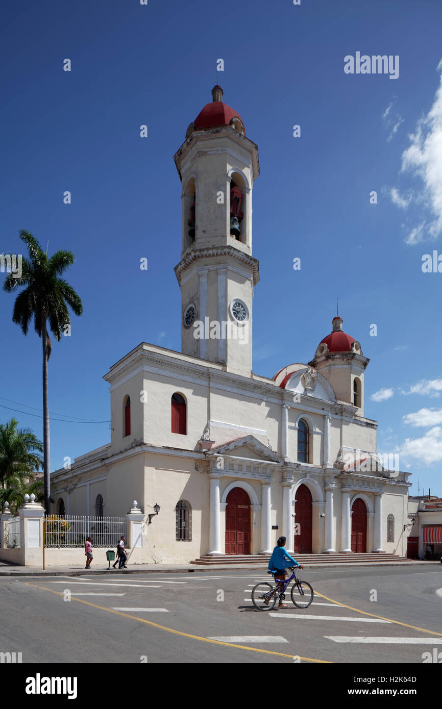Catedral De La Purísima Concepción am Parque Jose Marti, Dom, Altstadt Zentrum, Cienfuegos, Provinz Cienfuegos, Kuba Stockfoto