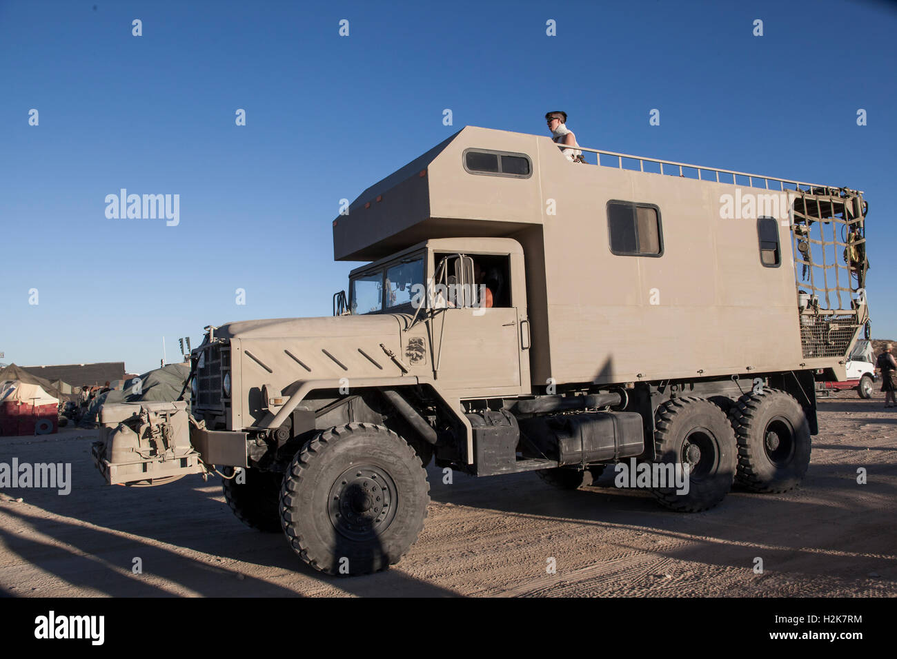 Ödland-Wochenende, California City, Kalifornien: September 22 bis 25, 2016. Jährliche Mad Max Ödland Festwochenende. Stockfoto