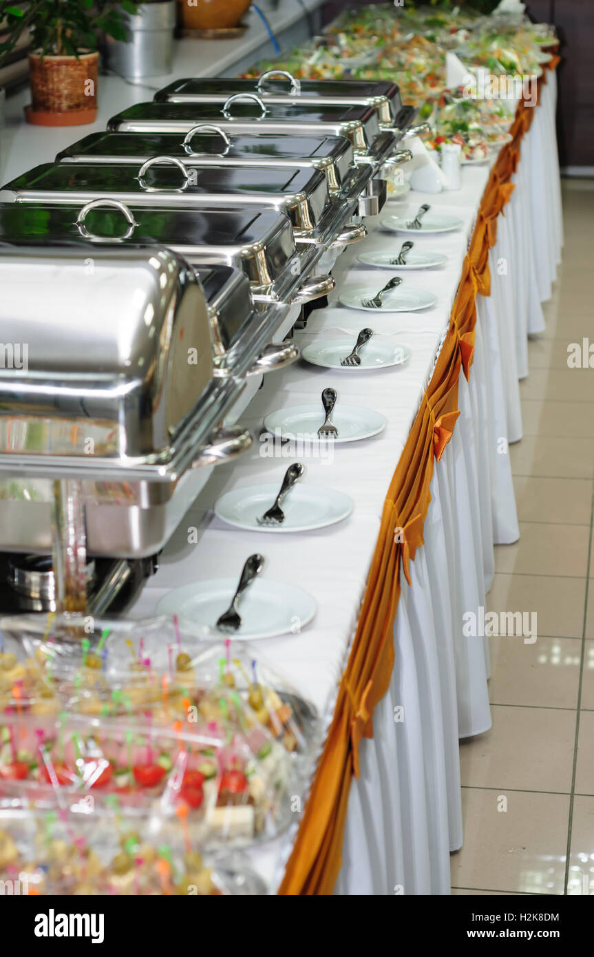 Chafing Dish-Heizungen Stockfoto