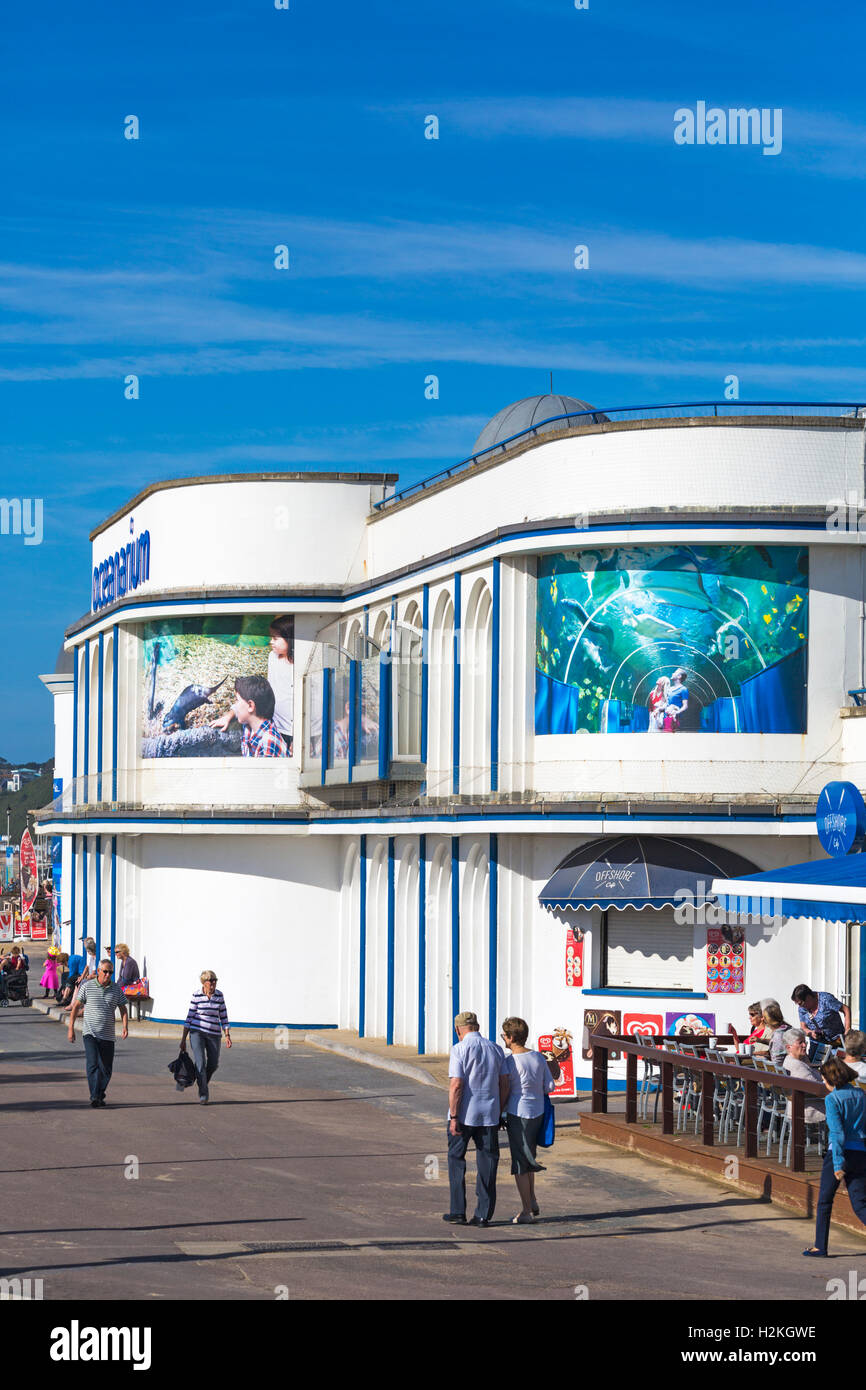Ozeanarium Bournemouth Aquarium im September Stockfoto
