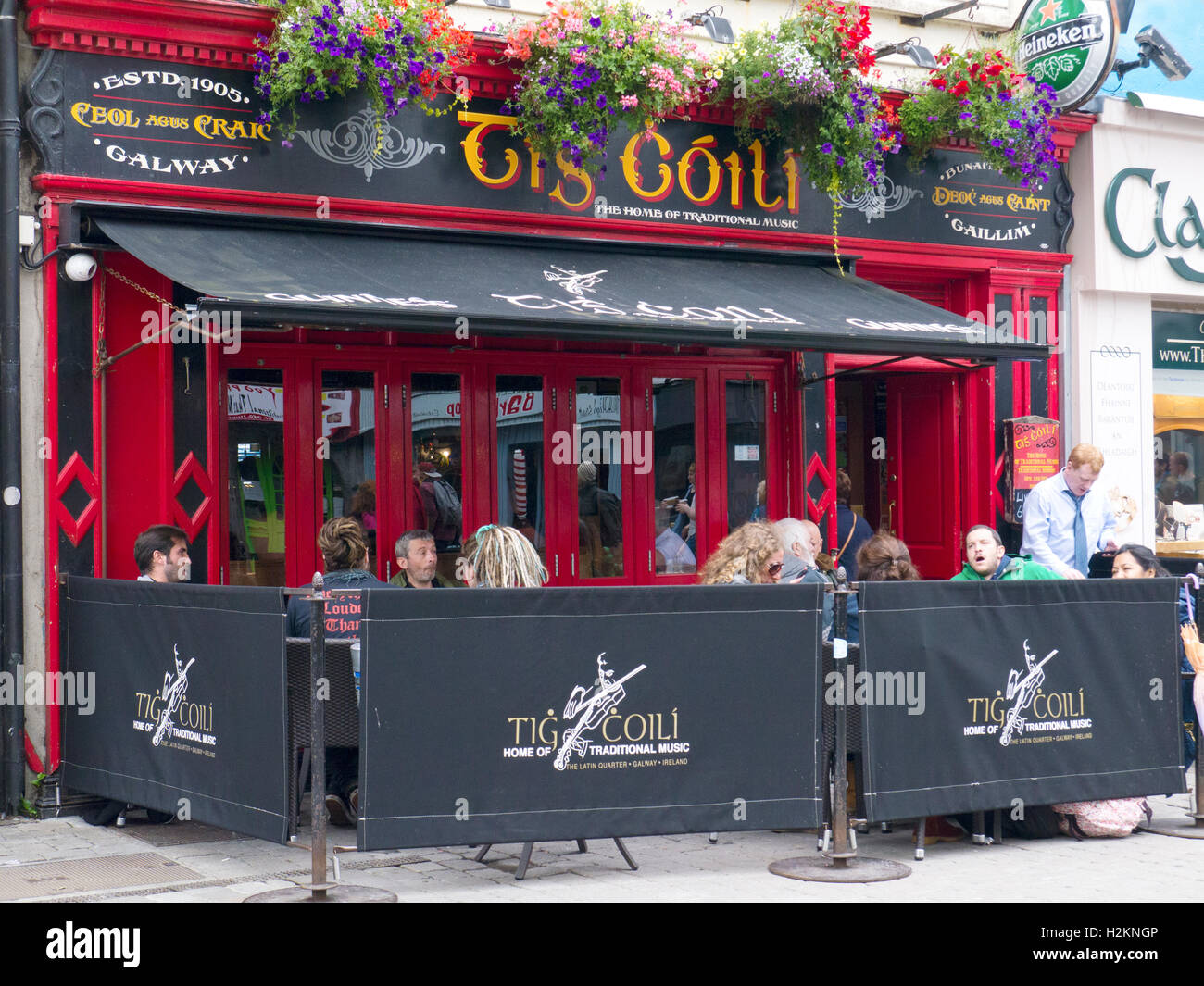 TIS Coili traditioneller irischer Pub, Galway Stockfoto