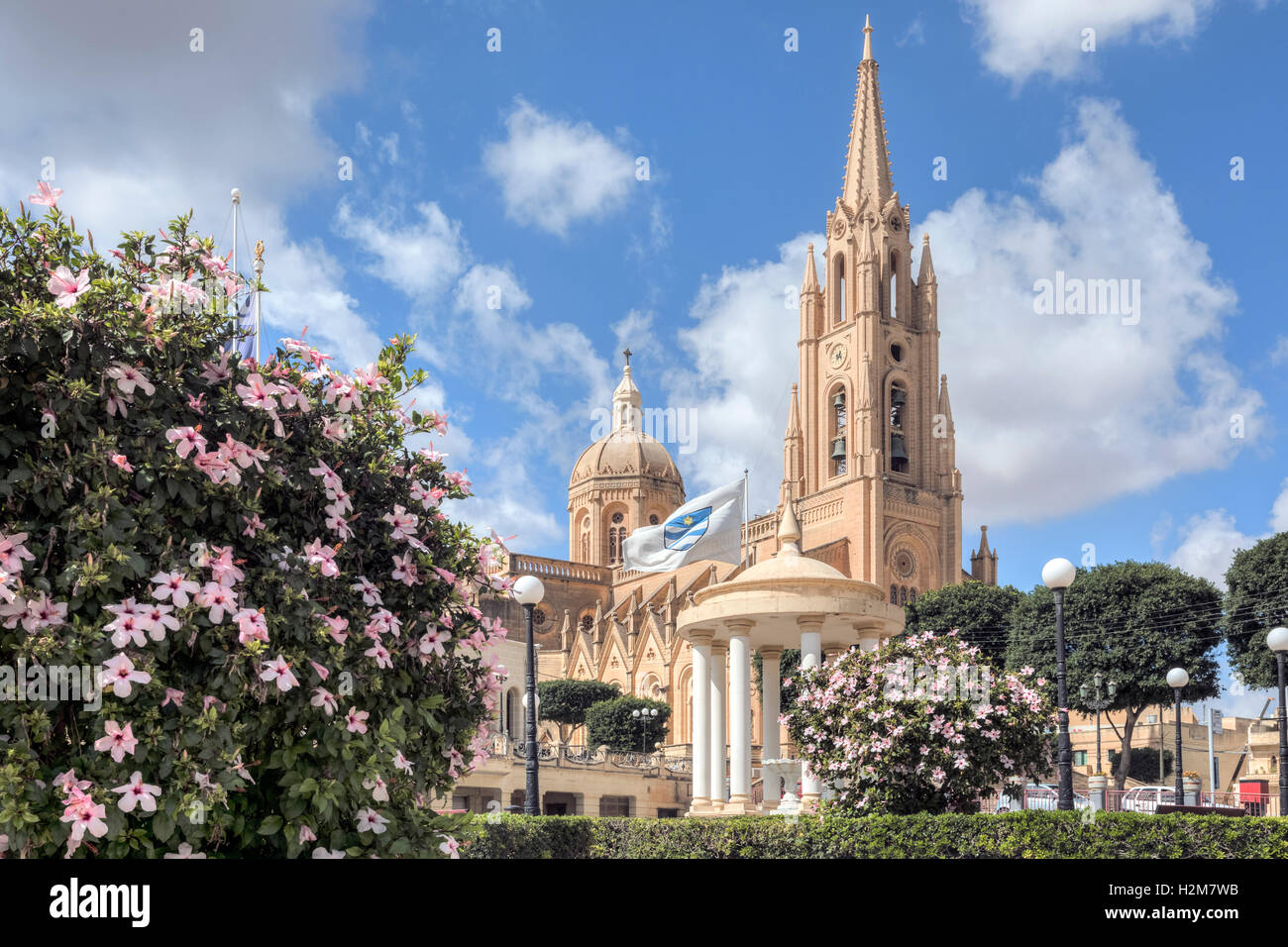 Pfarrkirche Ghajnsielem, Gozo, Malta Stockfoto