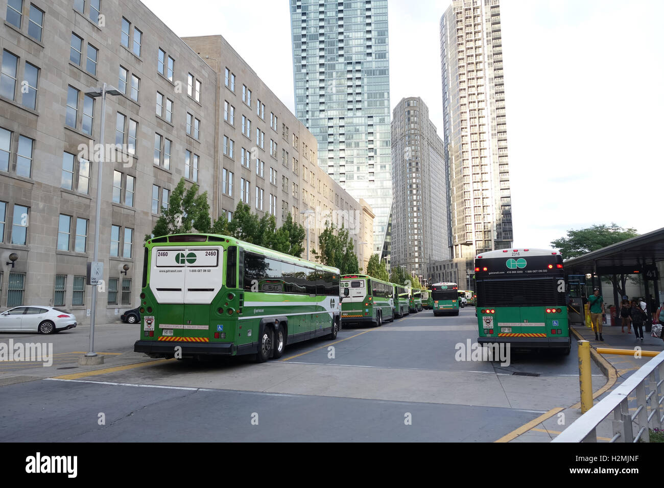 Busbahnhof gehen Toronto downtown Stockfoto