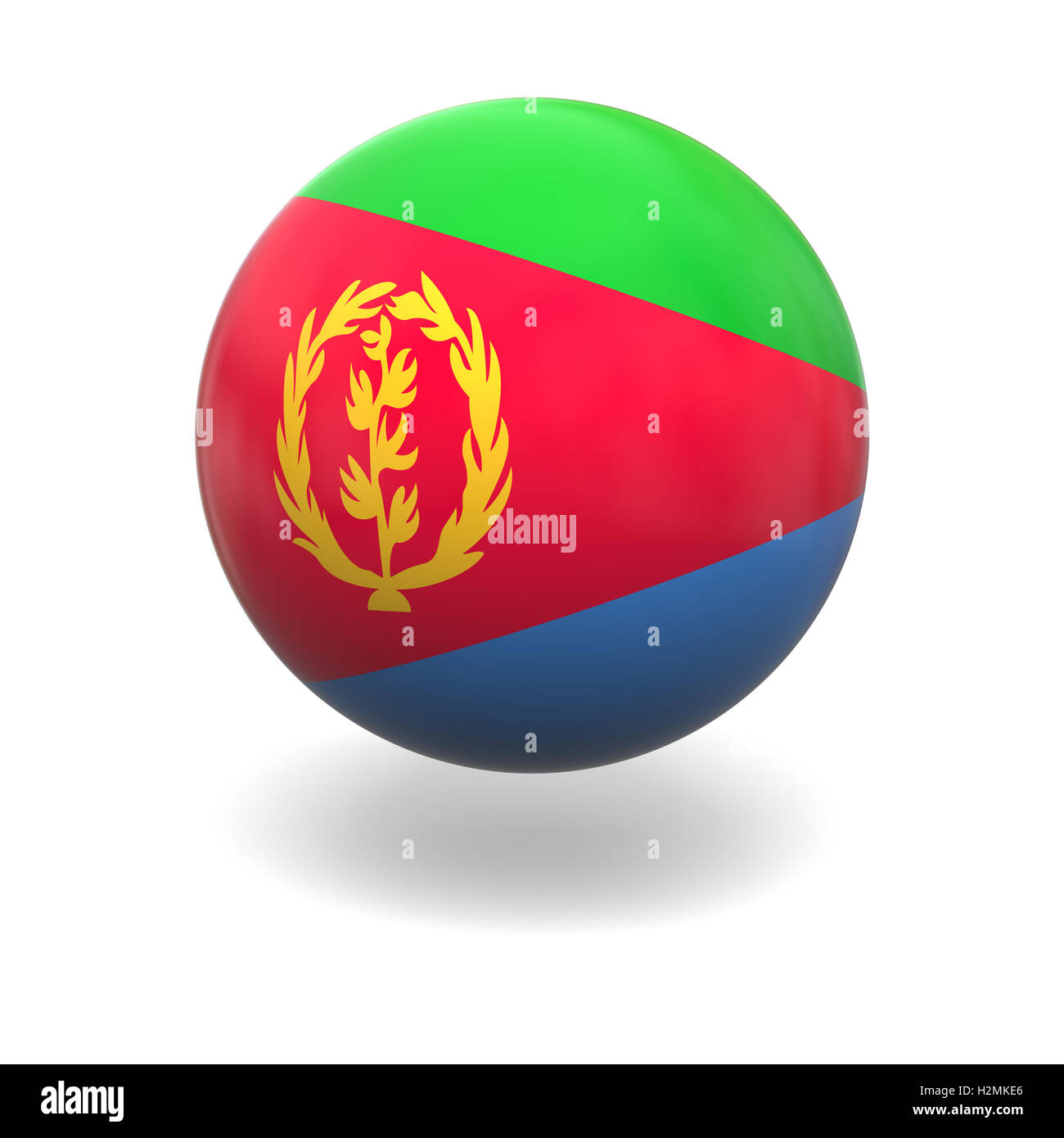 Eritrea Flagge Stockfoto